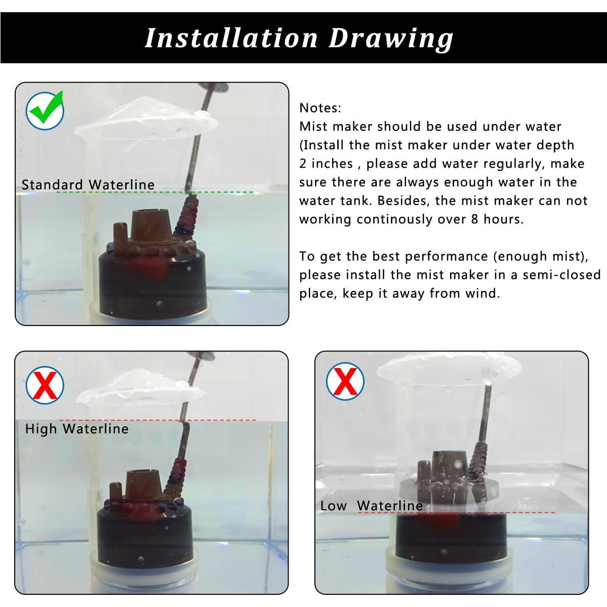 Creador de Niebla PULACO 24V para Estanques y Decoración