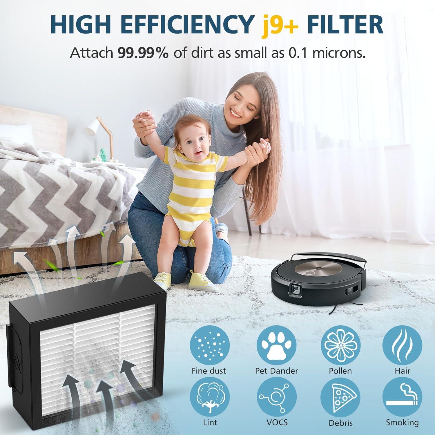 Filtros HEPA Lacvik para i-Robot Roomba Combo 10 Max/j9+/j7+