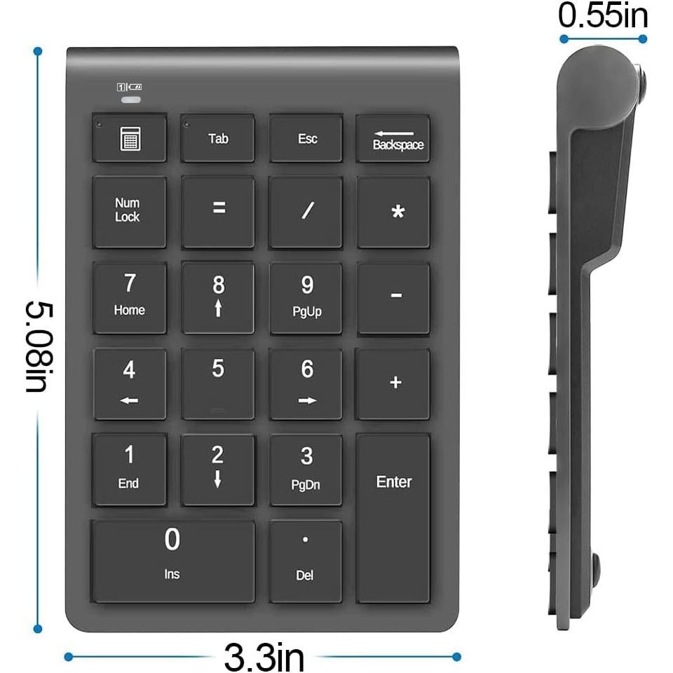 Teclado Numérico Inalámbrico LIANGSTAR RF22 22 Teclas