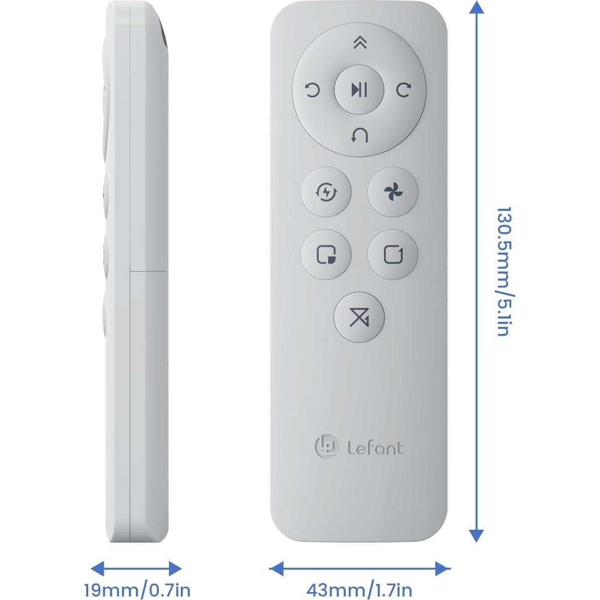 Lefant Remote Control, Schedule Time, Control Cleaning Modes, Adjust Suction, Compatible with Lefant Robot Vacuums M210, M210B, M210P, M310, M320 Robotic Vacuum Cleaner