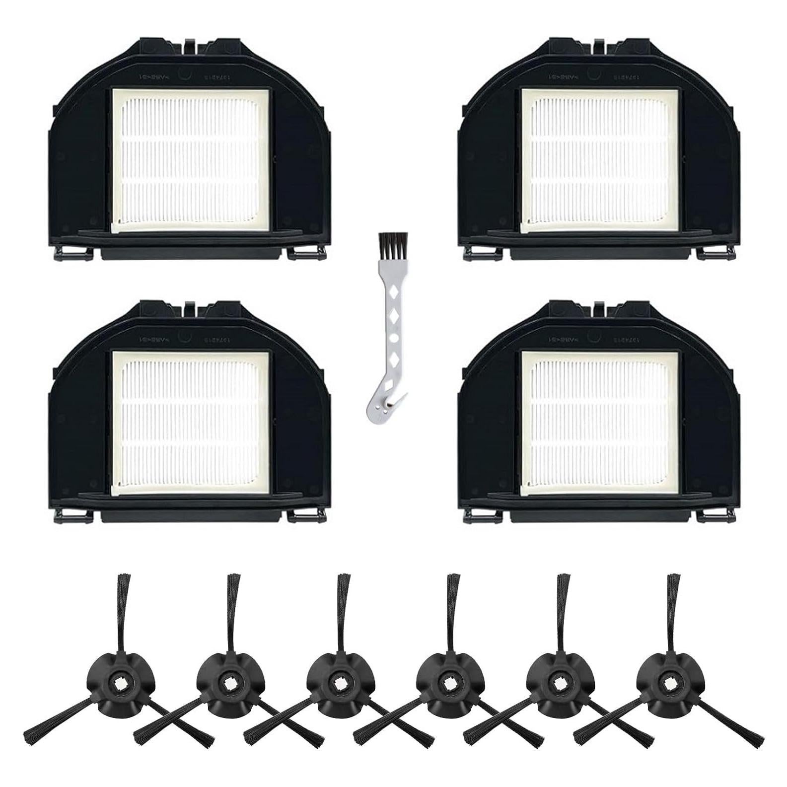 Repuestos SaferCCTV para Aspiradora Shark RV2310 - 6 Cepillos, 4 Filtros HEPA