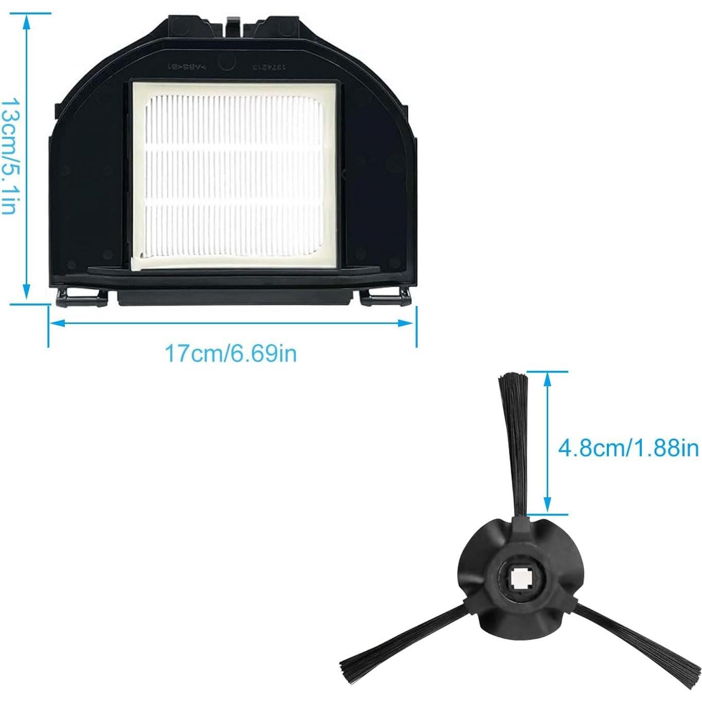 Repuestos SaferCCTV para Aspiradora Shark RV2310 - 6 Cepillos, 4 Filtros HEPA