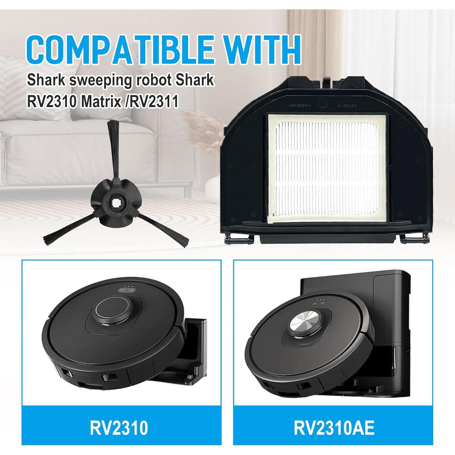 Repuestos SaferCCTV para Aspiradora Shark RV2310 - 6 Cepillos, 4 Filtros HEPA