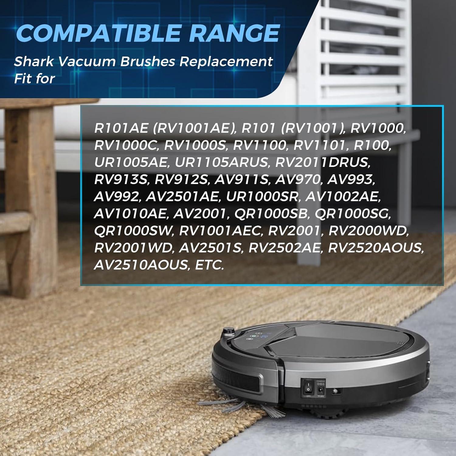 Paquete de 8 Cepillos Laterales Repuesto 102KY1000 para Shark ION