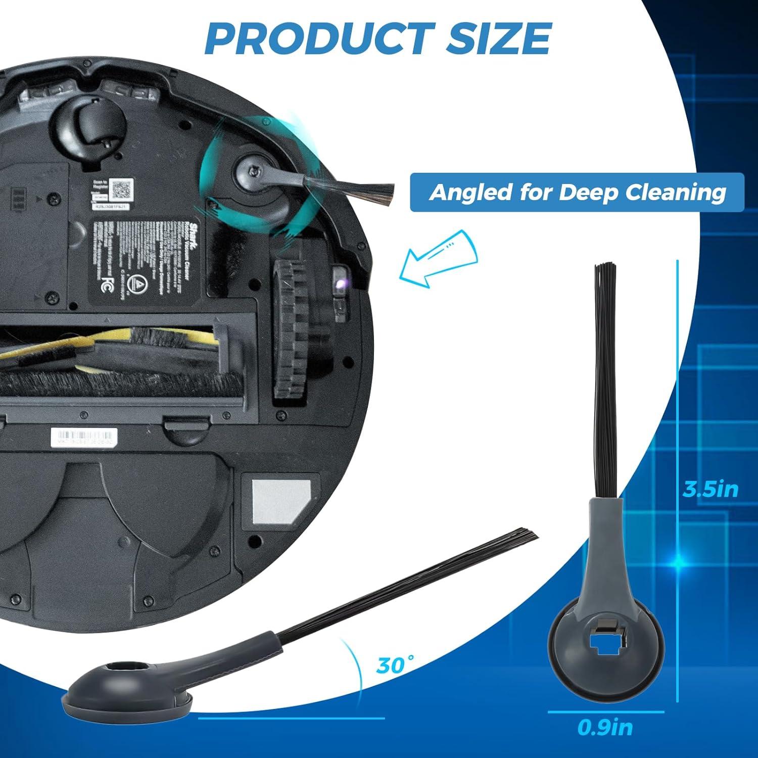 Paquete de 8 Cepillos Laterales Repuesto 102KY1000 para Shark ION