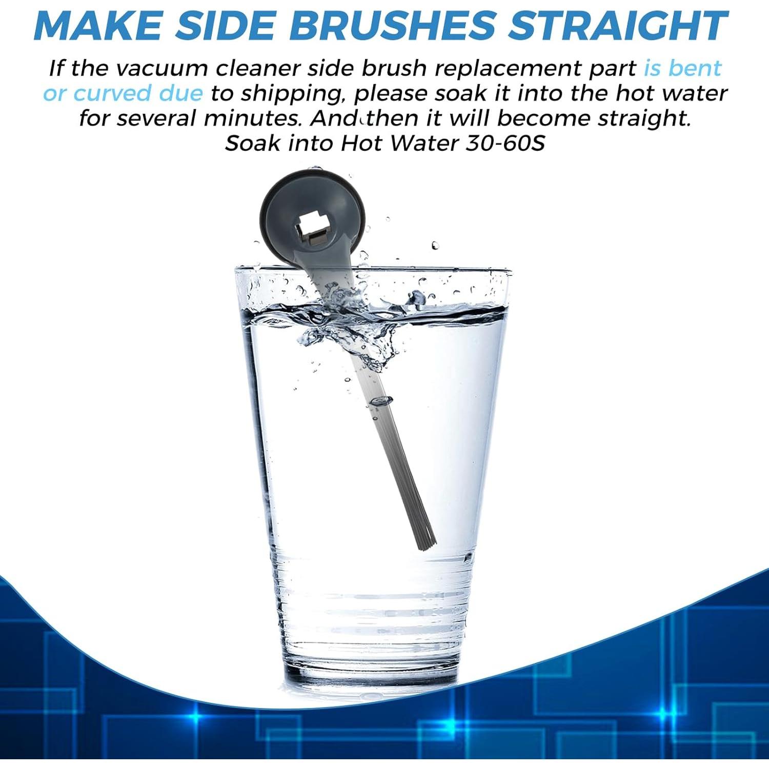 Paquete de 8 Cepillos Laterales Repuesto 102KY1000 para Shark ION