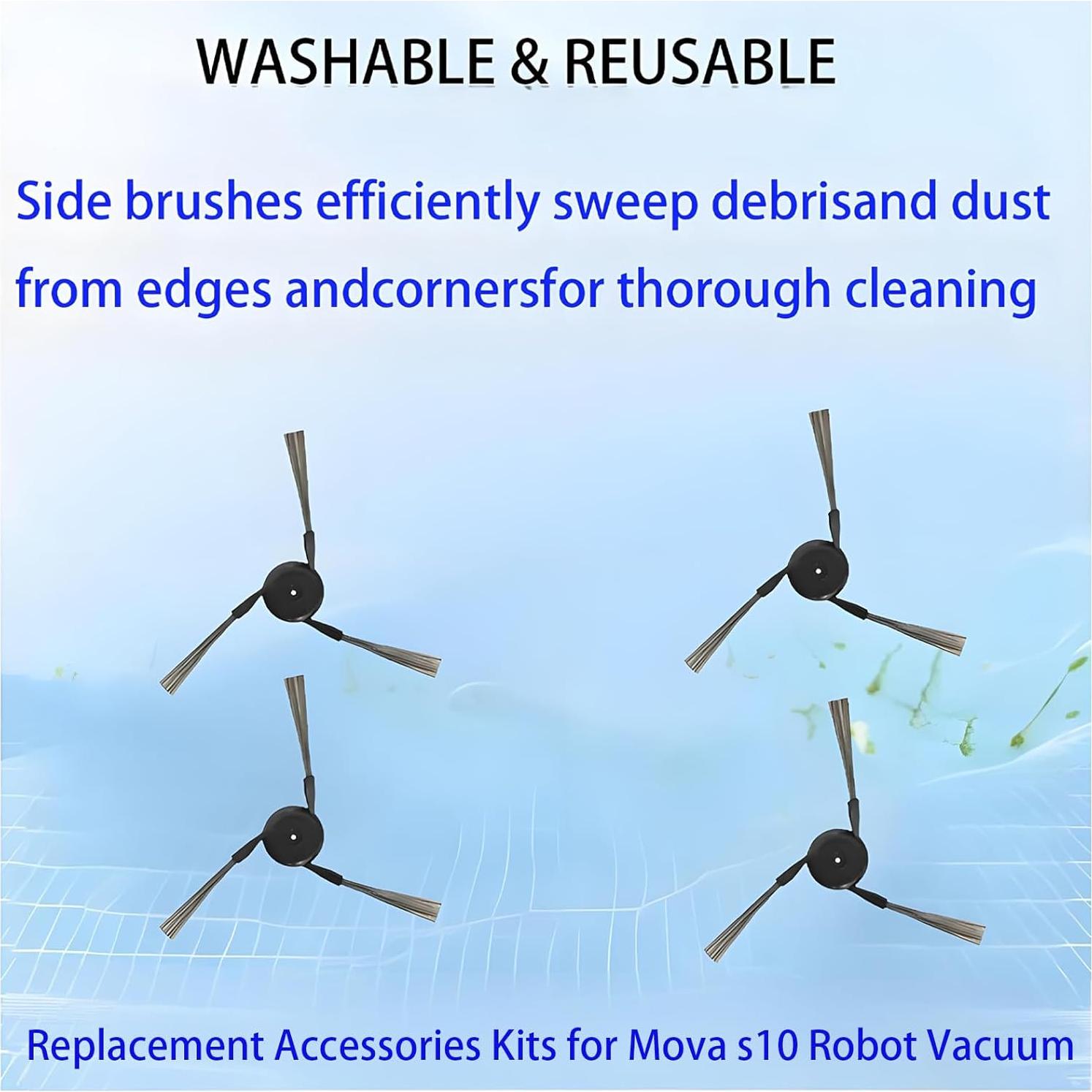 Kits de Repuesto Jpbaisqic para Robot Aspirador Mova S10 Plus