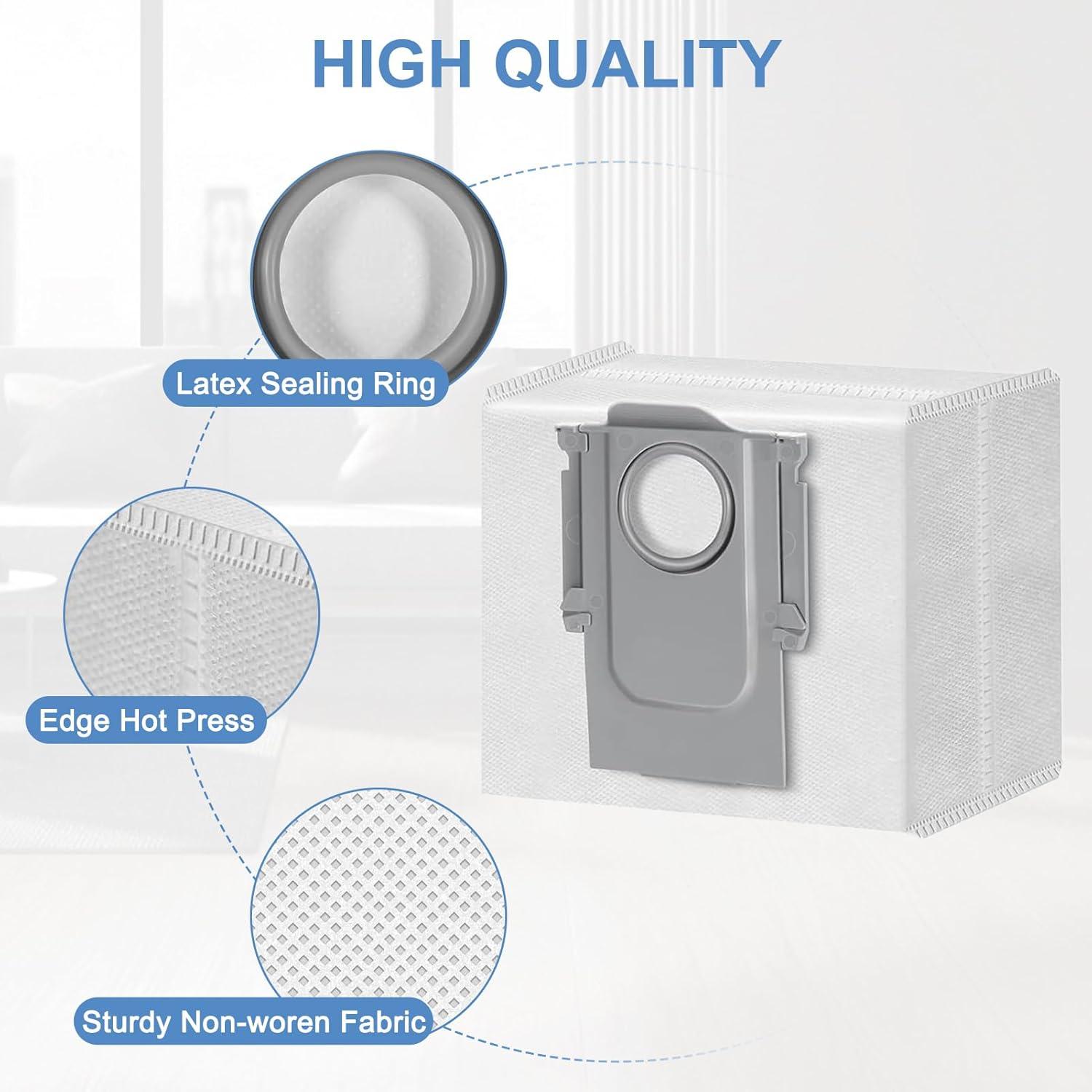 16 Bolsas Desechables Anmumu para Roborock S8+, S7 Max Ultra