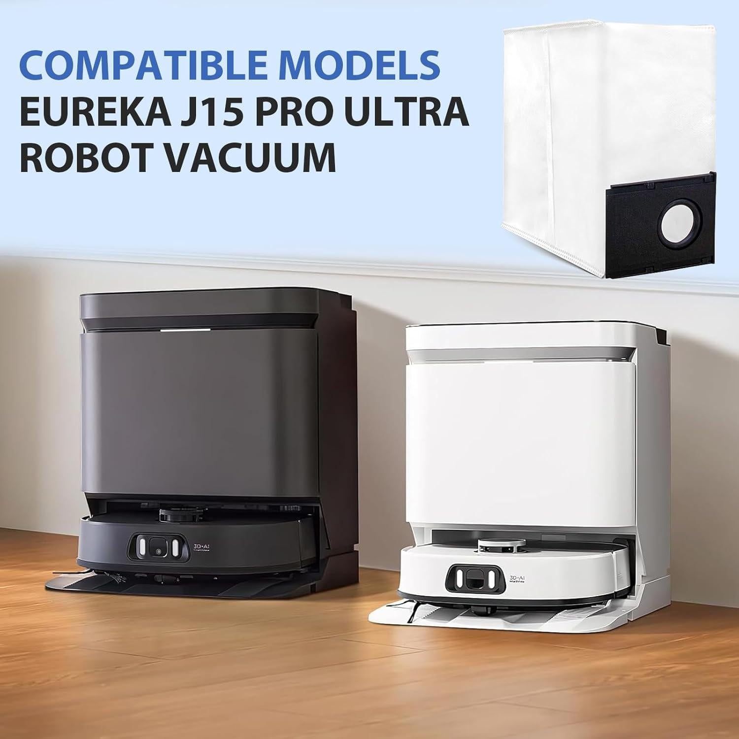 Paquete de 12 Bolsas de Reemplazo BIHARNT para Aspiradora J15 Pro Ultra