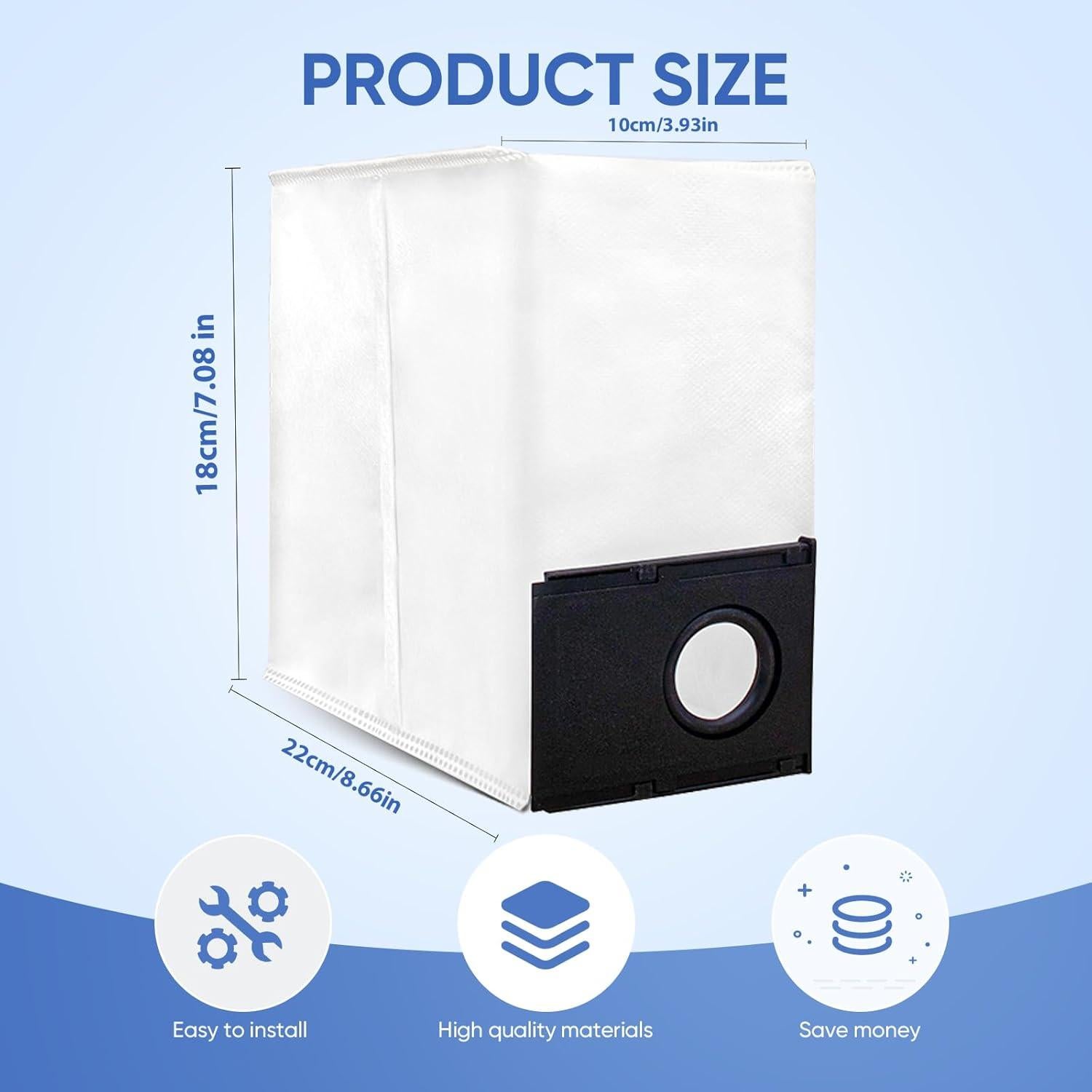 Paquete de 12 Bolsas de Reemplazo BIHARNT para Aspiradora J15 Pro Ultra