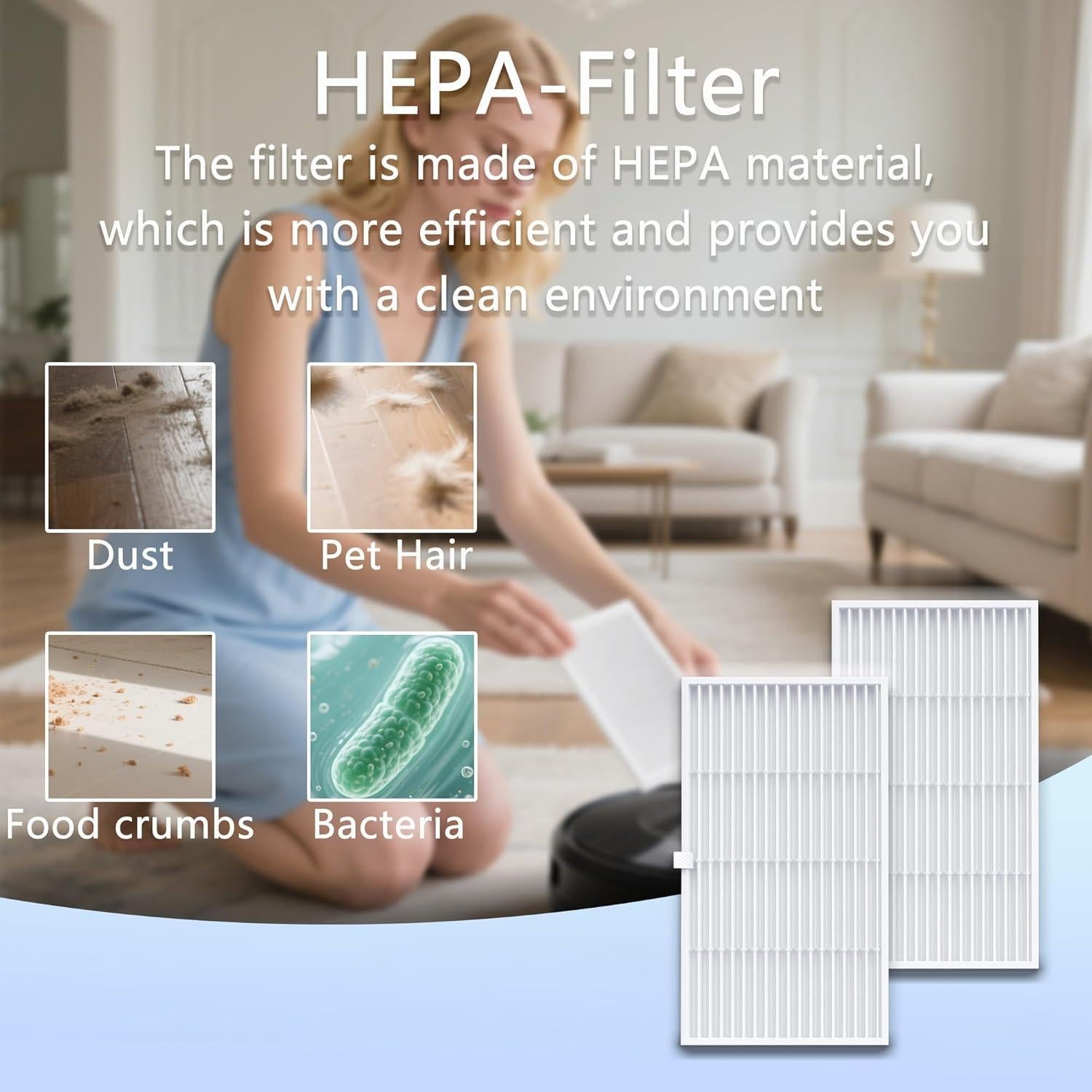 Kit de Repuesto FZCSZJFR para Aspiradora Robot BPMIO B15/B15 Plus