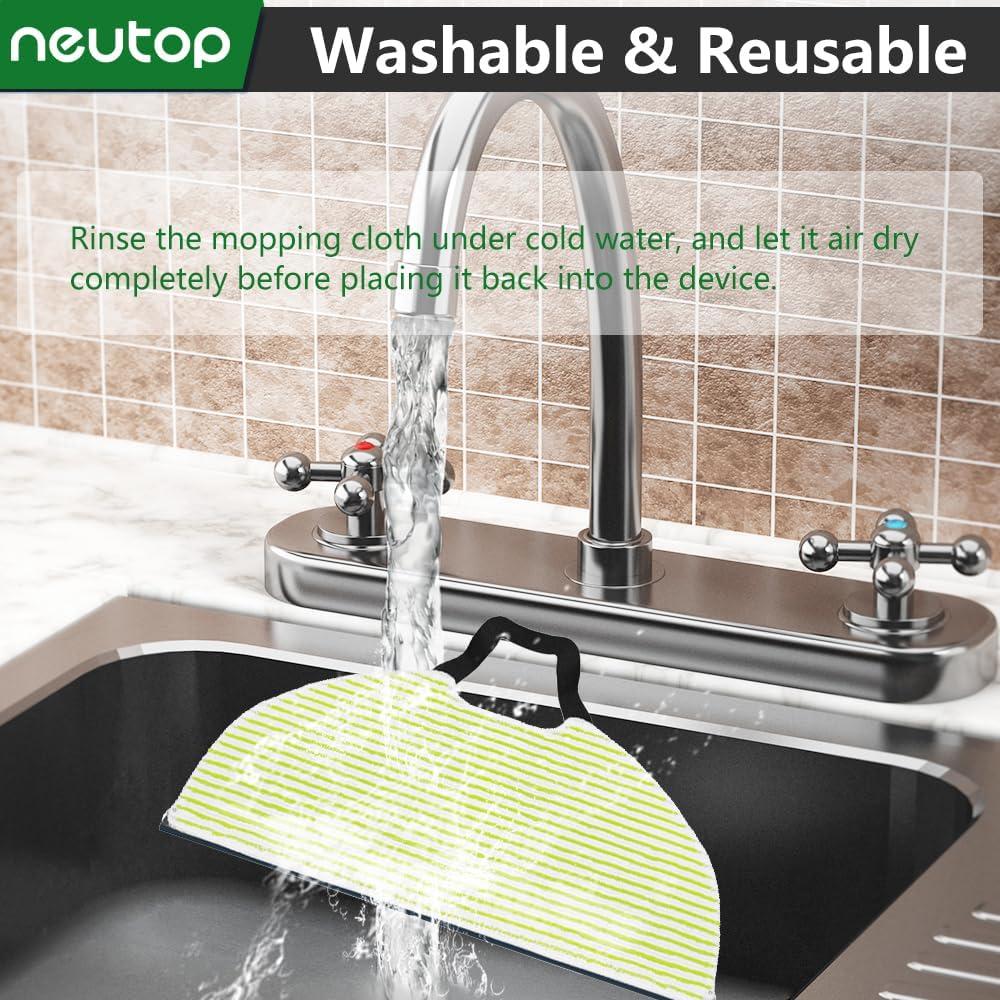 Paños de Mopa Neutop para Aspiradora Robot Shark - 8 Piezas Lavables