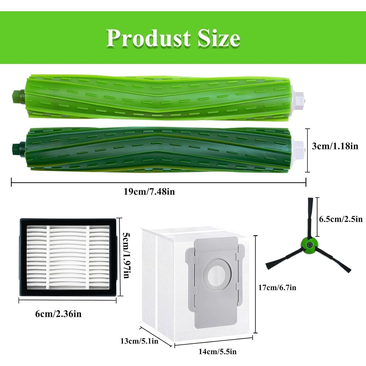 28 Piezas Repuesto Soniicmomo para iRobot Roomba I E J Series