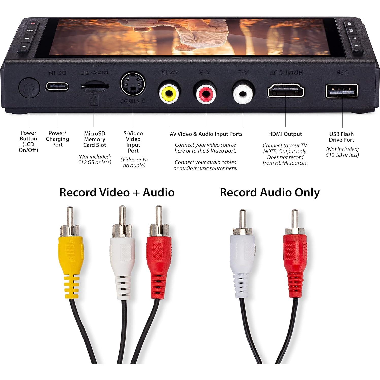 Convertidor de Video Digital ClearClick 3.0 - Graba VHS y Audio