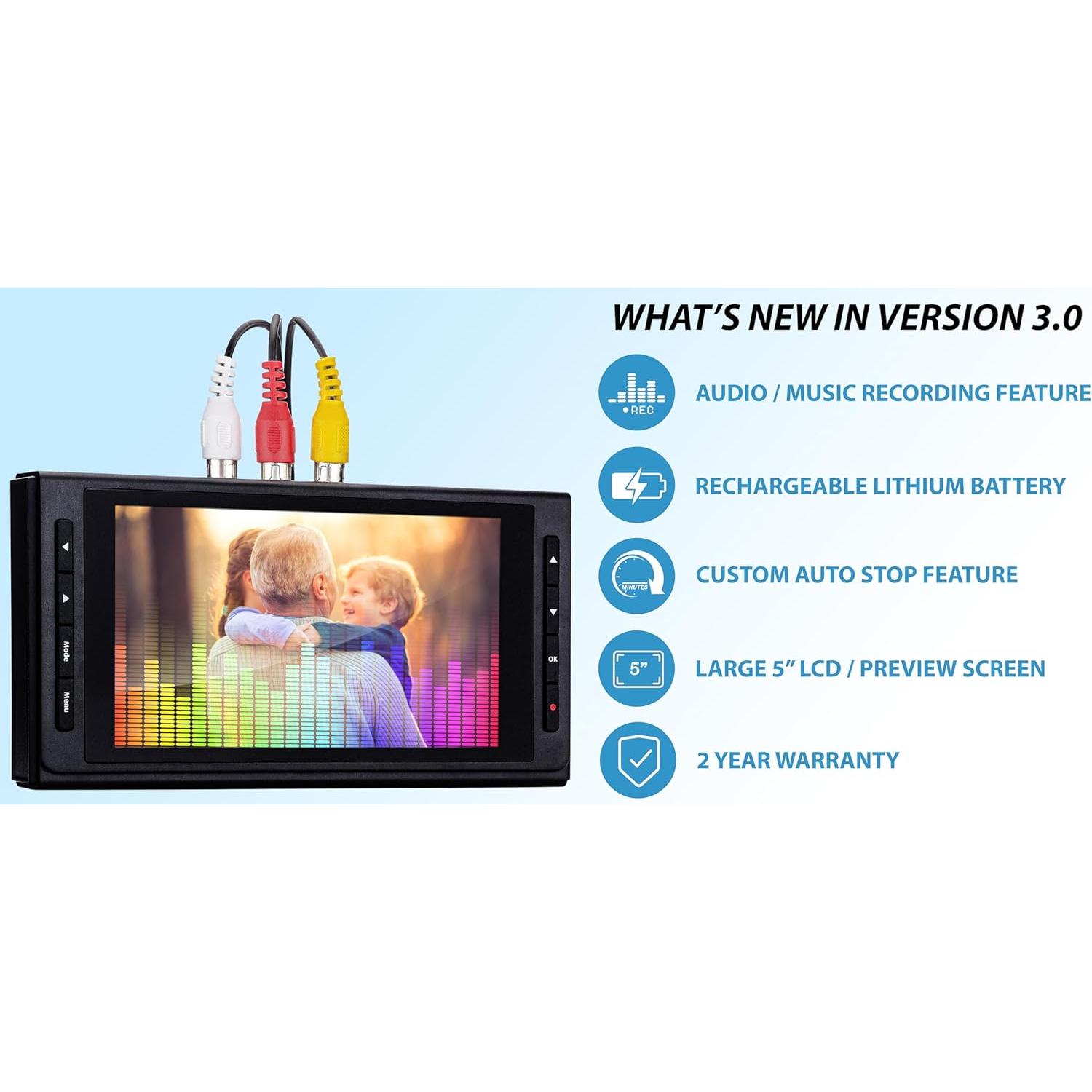 Convertidor de Video Digital ClearClick 3.0 - Graba VHS y Audio