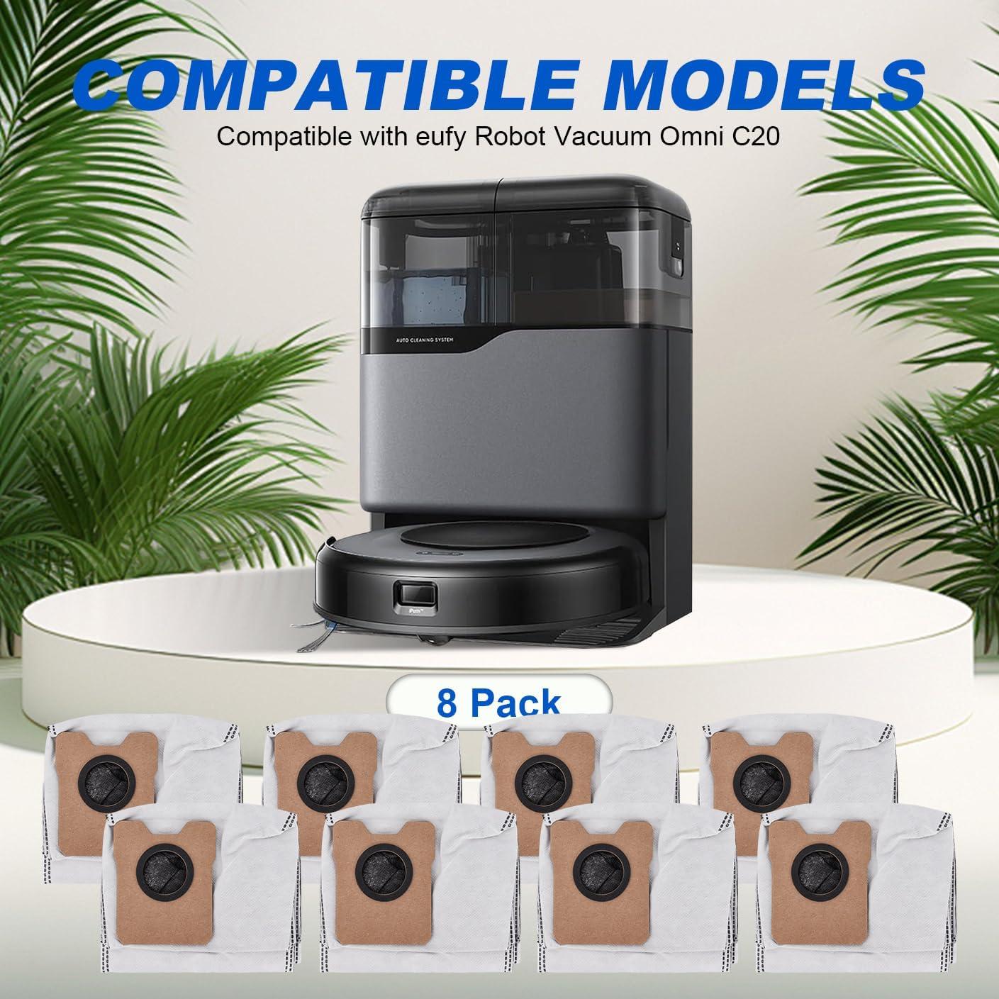 Bolsas de Polvo Eufy C20 Omni - 8 Paquete de Repuestos