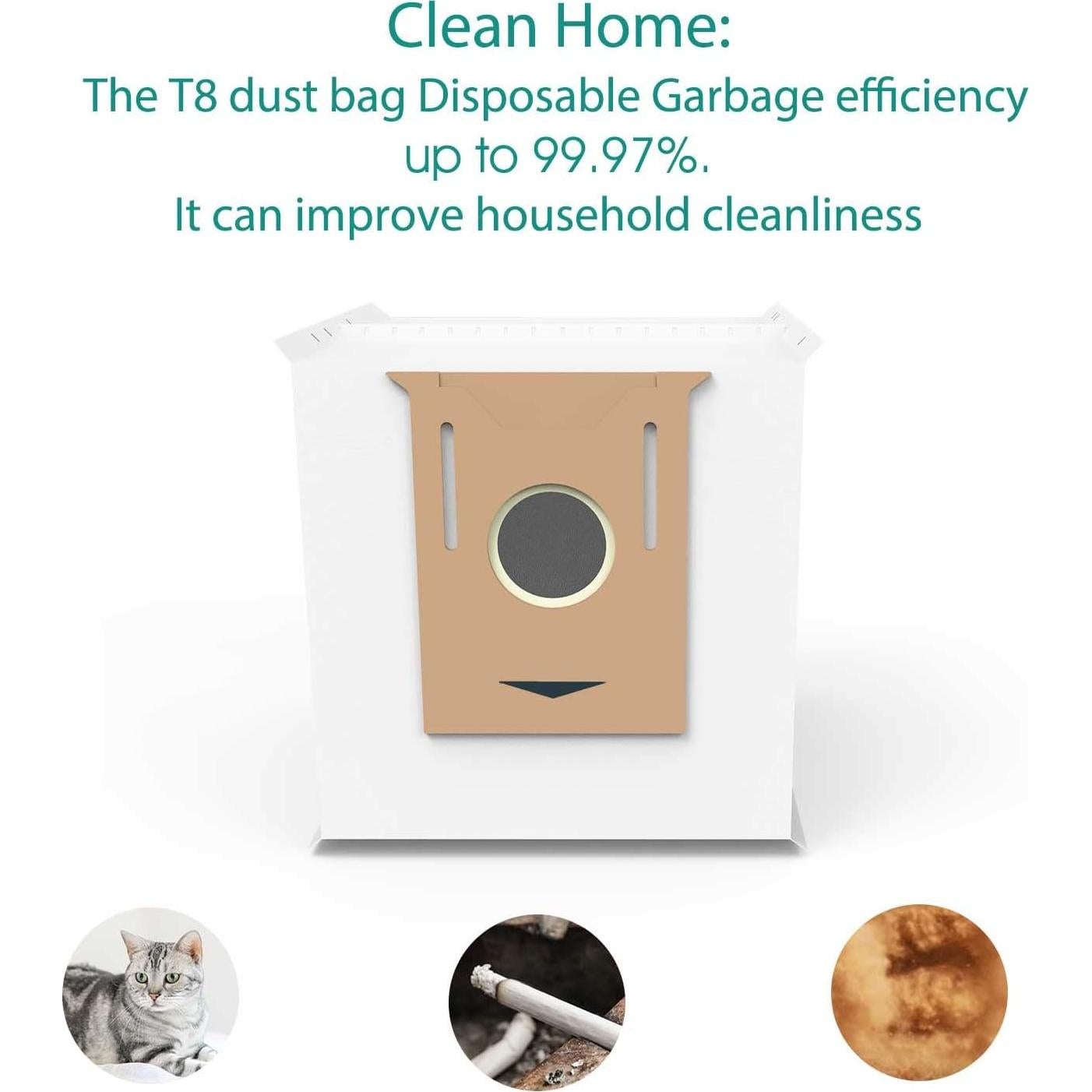 Paquete de 14 bolsas T8 Bitionful para Ecovacs Deebot