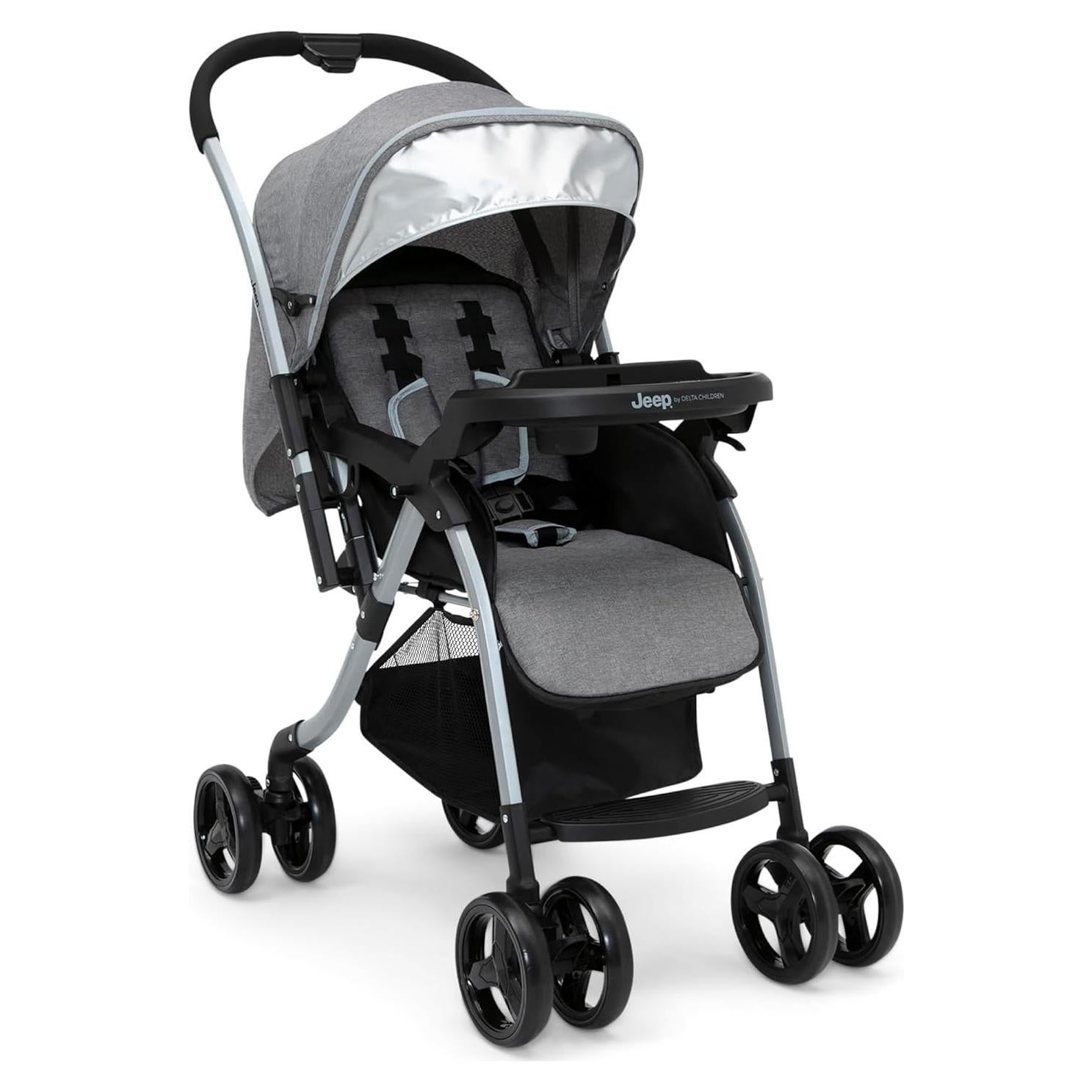 Carriola Estándar Jeep Unlimited Tweed Gris Manija Reversible