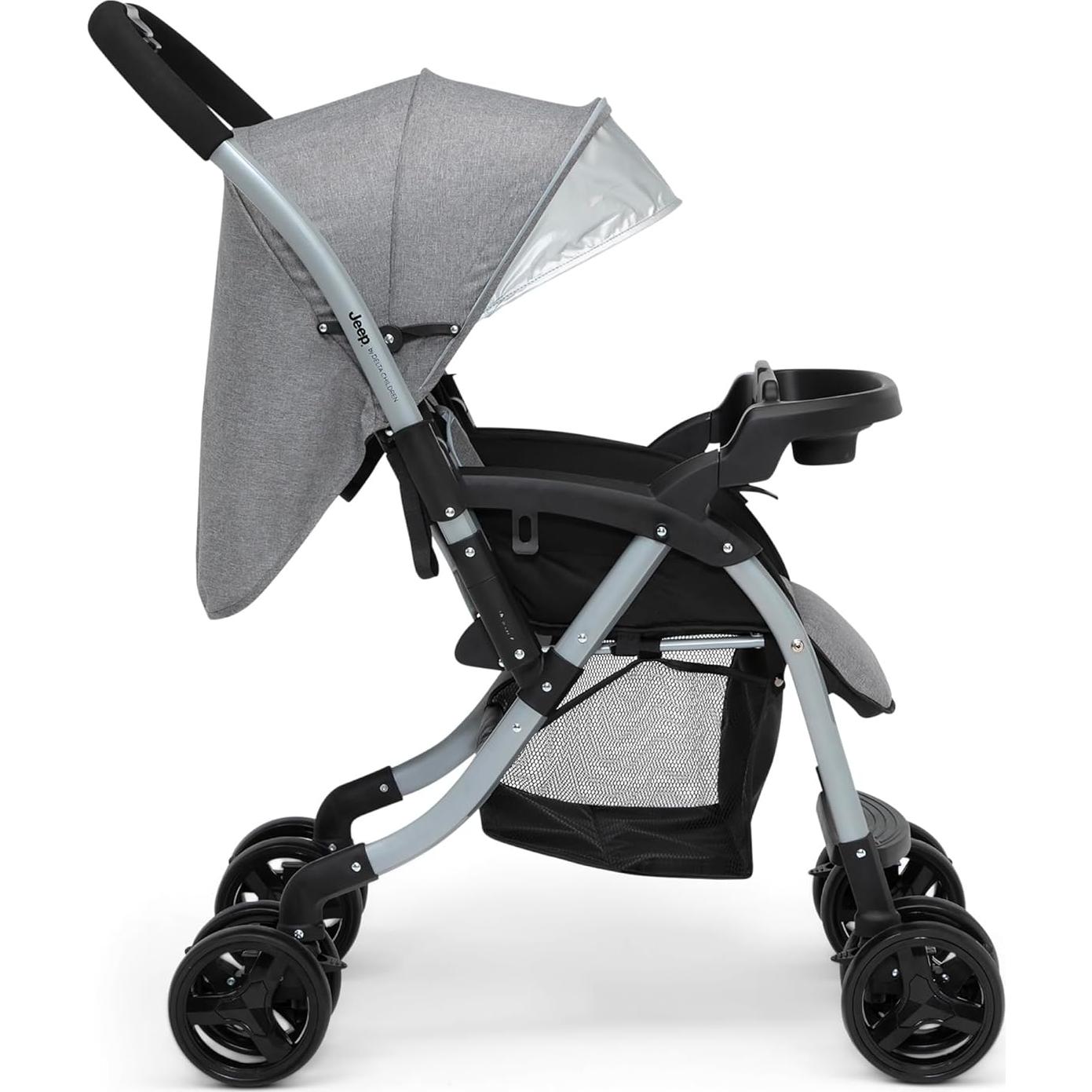 Carriola Estándar Jeep Unlimited Tweed Gris Manija Reversible