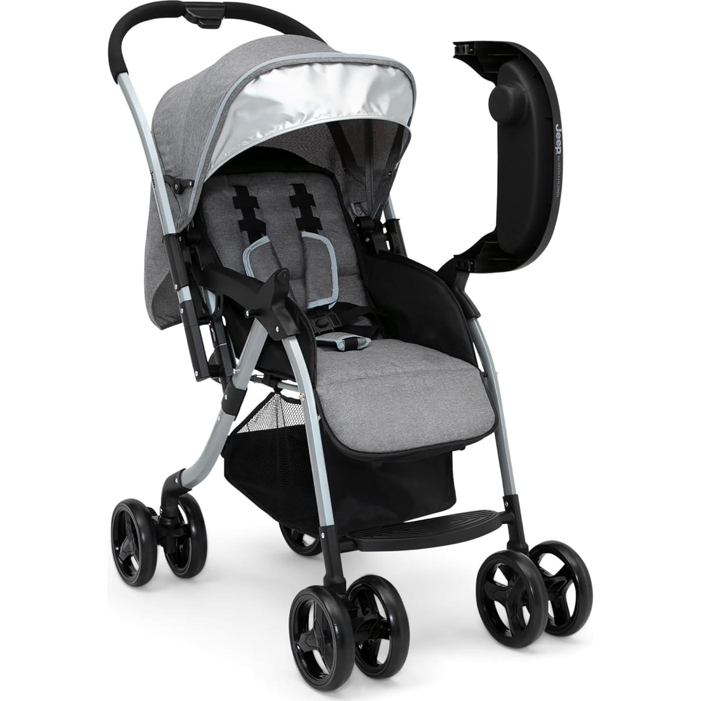 Carriola Estándar Jeep Unlimited Tweed Gris Manija Reversible