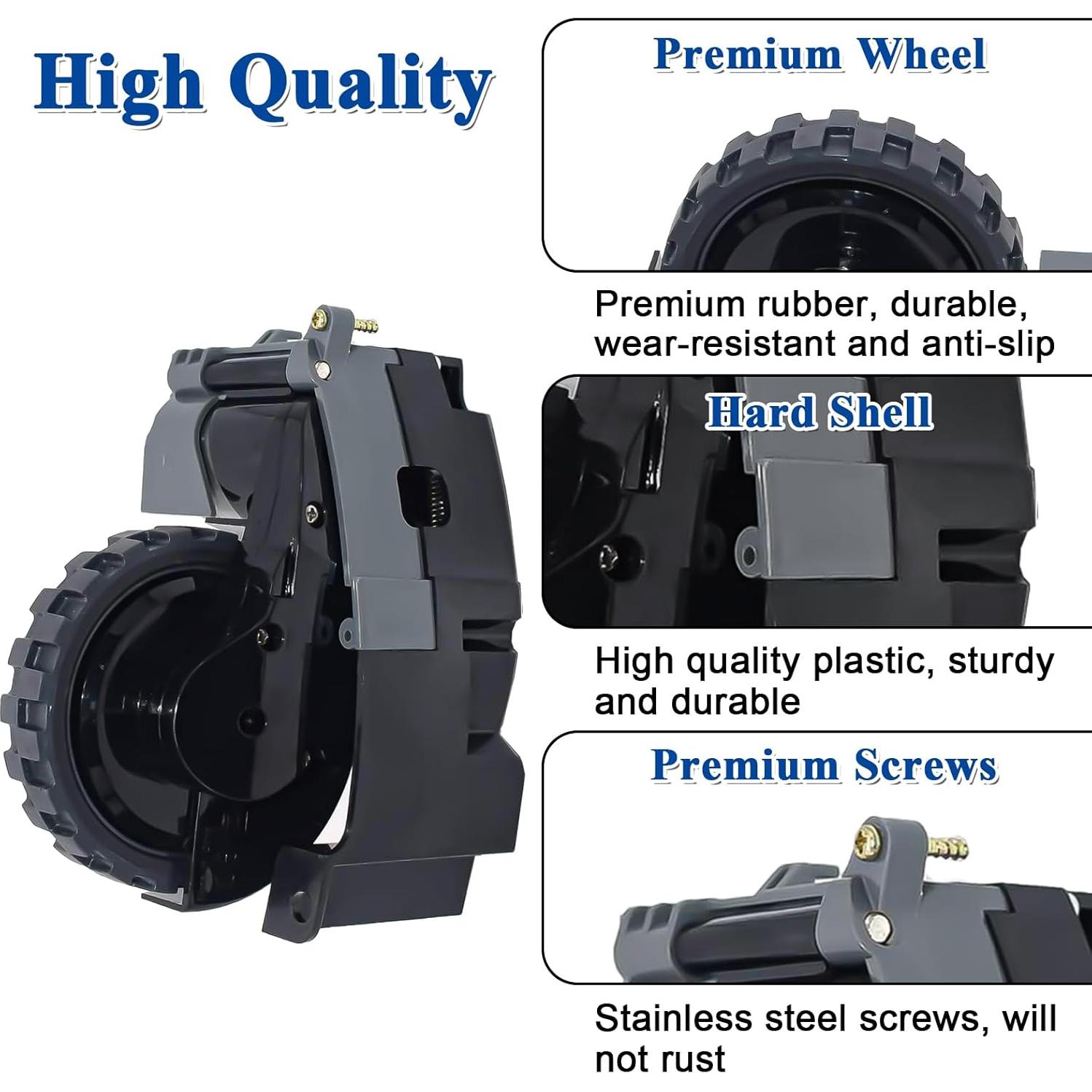 ilovelife Right and Left Wheel Module Pair for iRobot Roomba I&E Series i7 i7+ i8 i3 i6+/Plus E5 E6 E7 Vacuum Cleaner