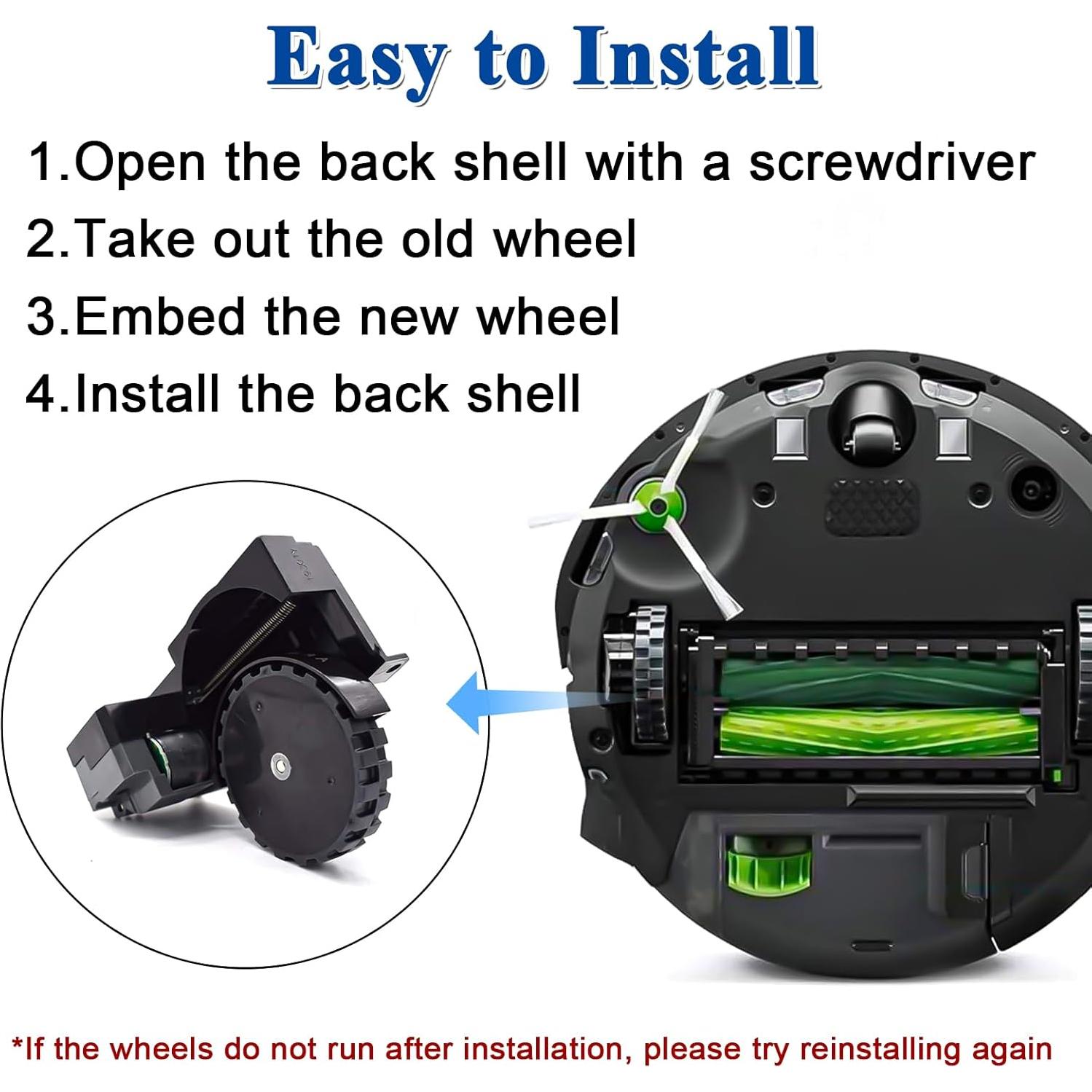 ilovelife Right and Left Wheel Module Pair for iRobot Roomba I&E Series i7 i7+ i8 i3 i6+/Plus E5 E6 E7 Vacuum Cleaner