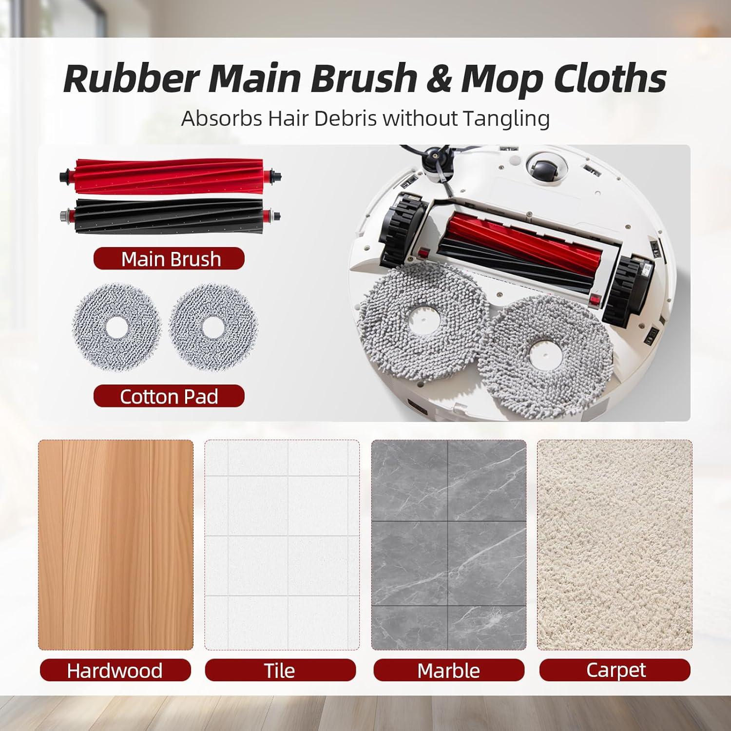 Kit de Accesorios 24 Piezas Walntec para Roborock Qrevo