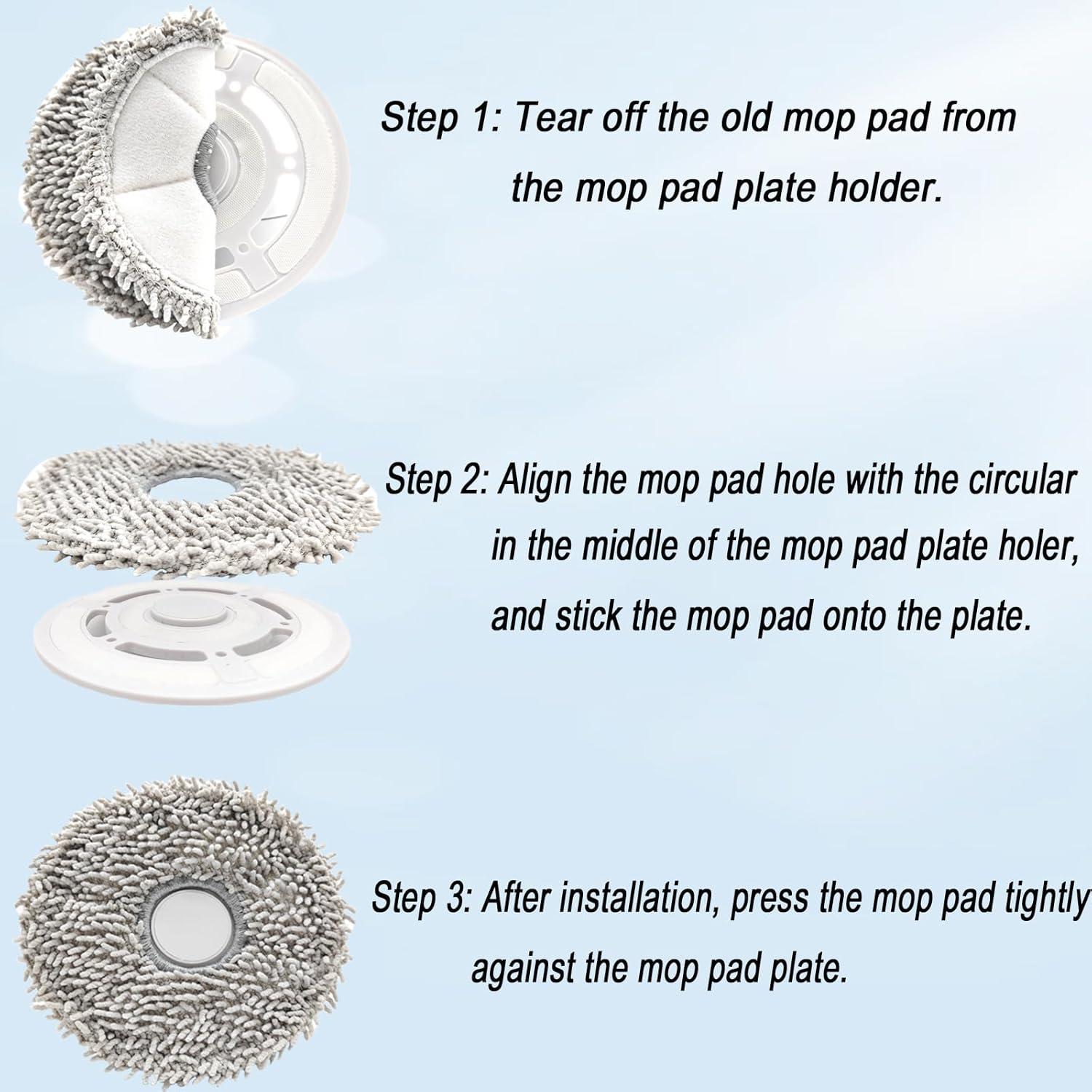 Soporte de almohadilla de mopa Frexusuent para Ecovacs Deebot T20