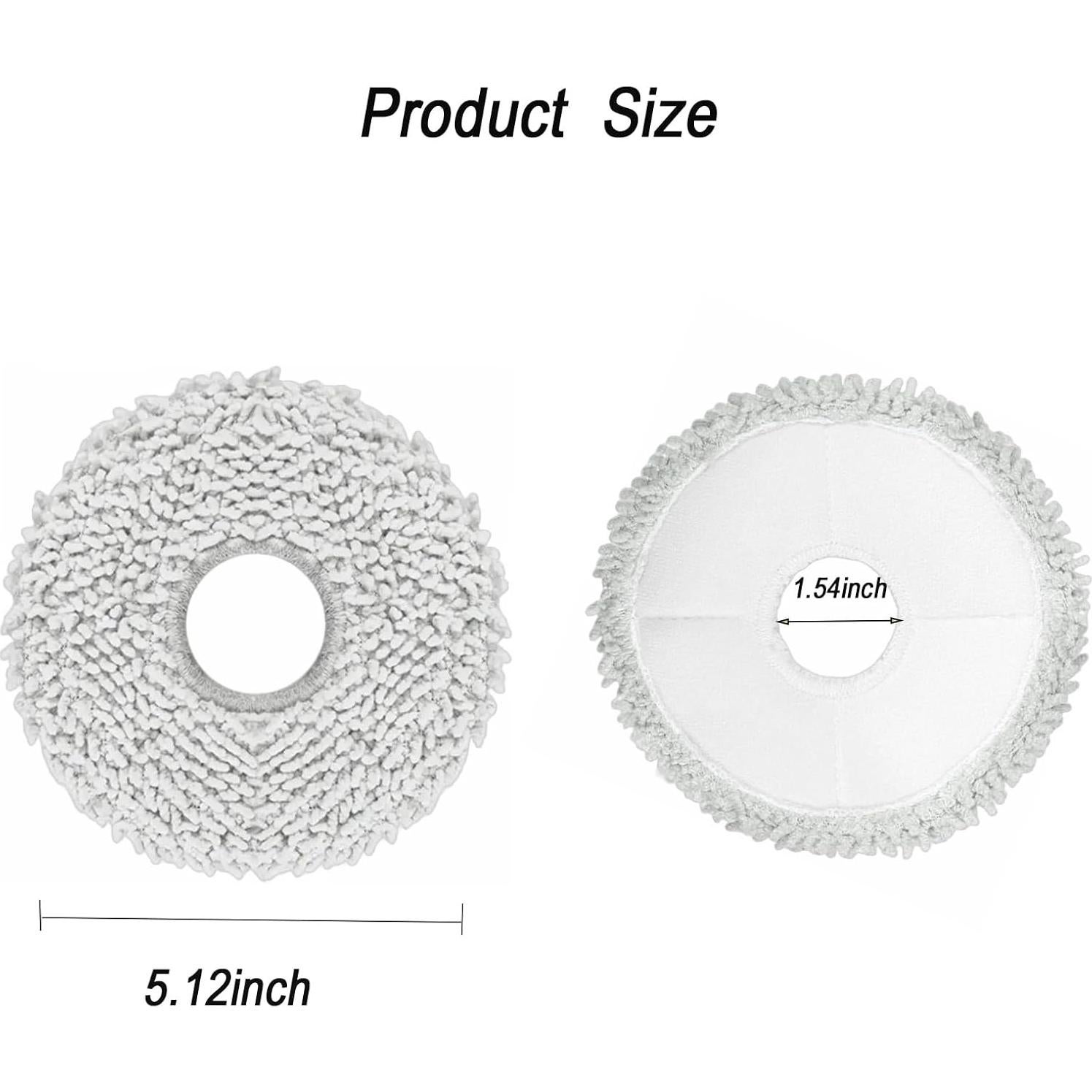 Pad de Mopa Microfibra Frexusuent para Ecovacs y Yeedi - 6 Piezas