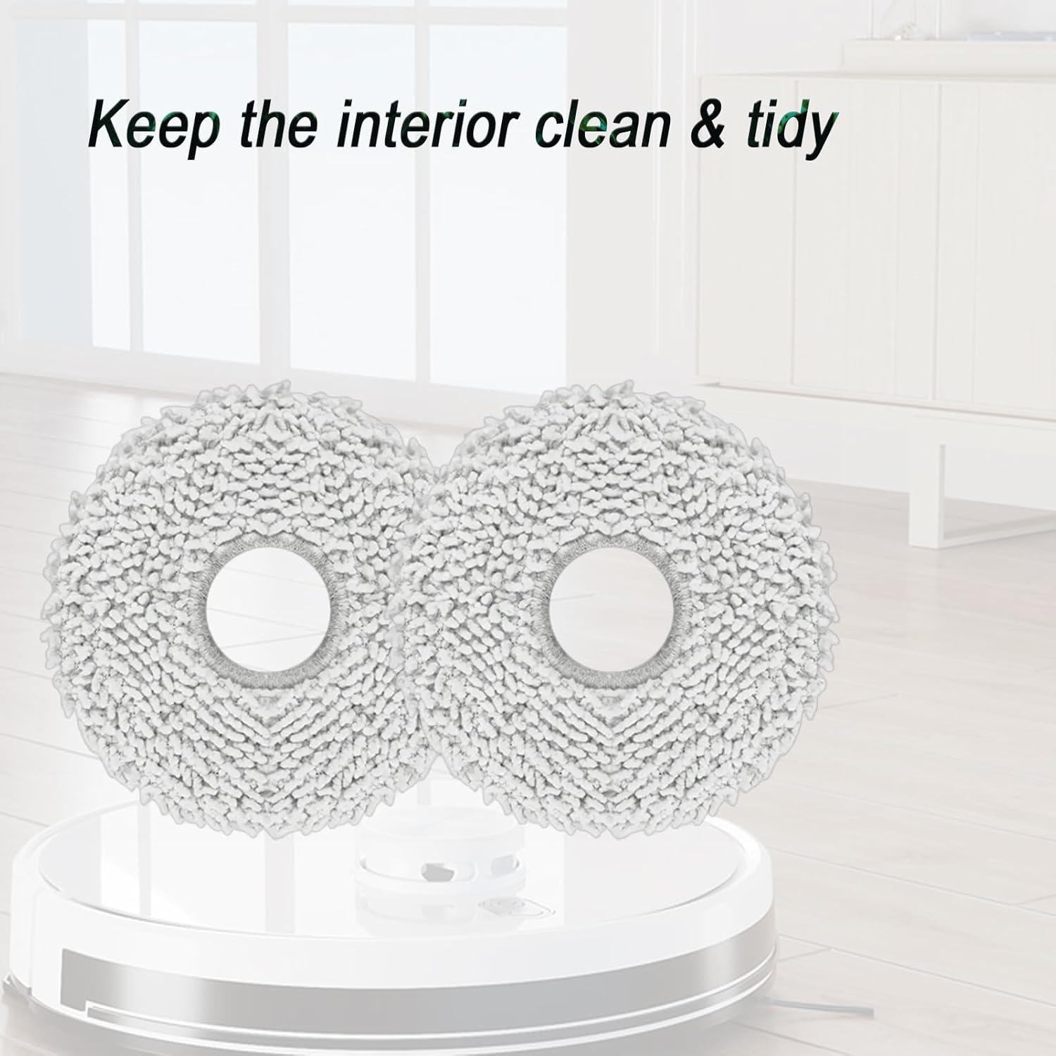 Pad de Mopa Microfibra Frexusuent para Ecovacs y Yeedi - 6 Piezas