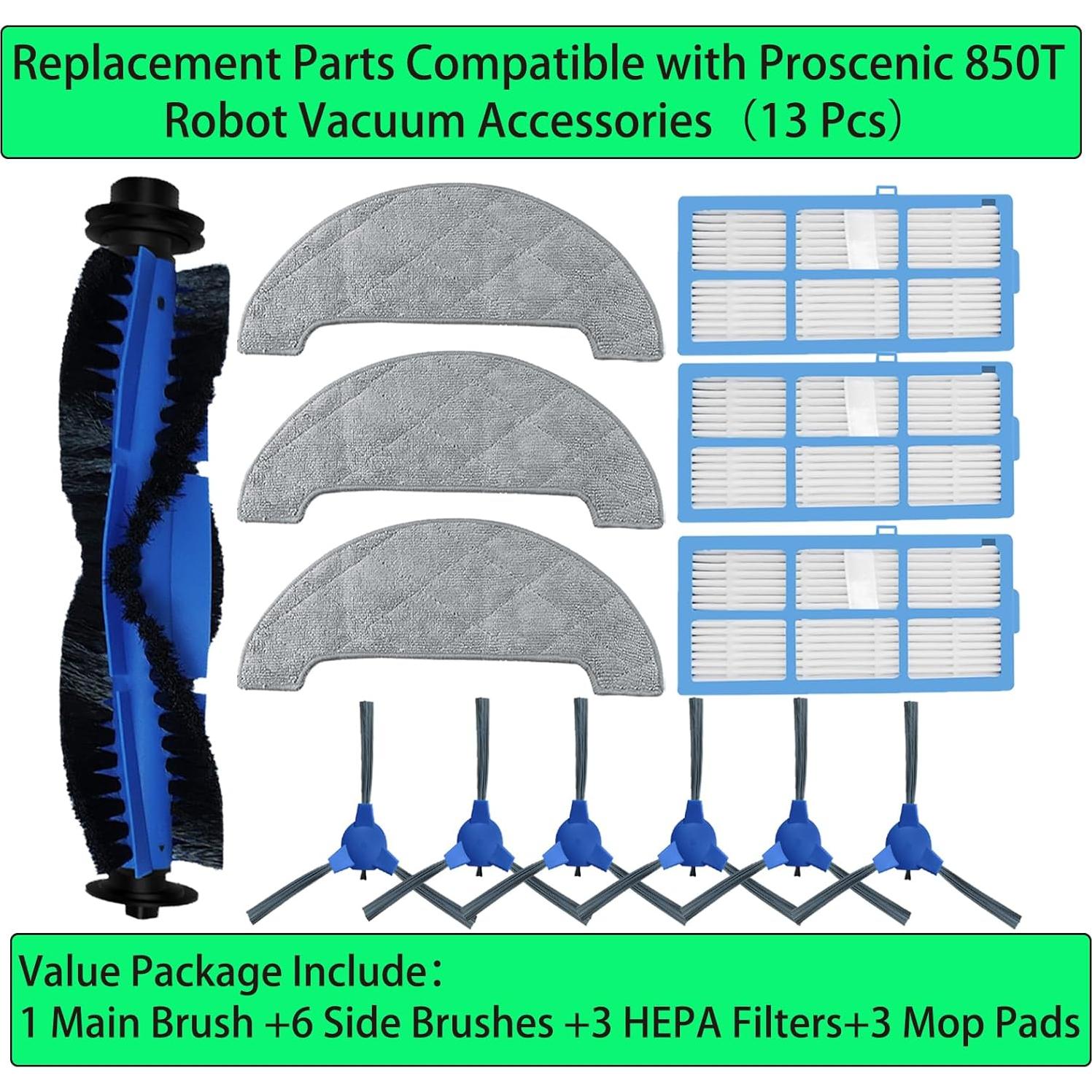 Accesorios de Repuesto YahuPase para Aspiradora Proscenic 850T