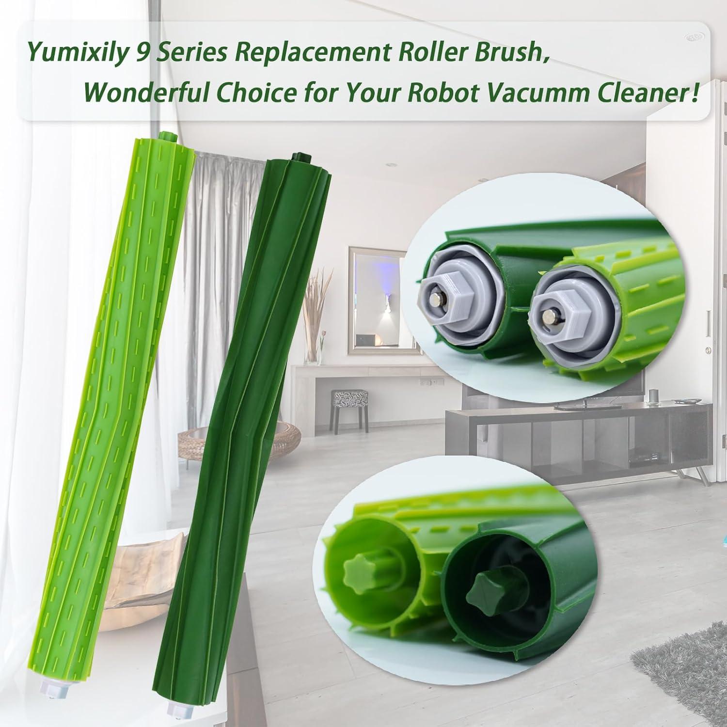 2 Juegos de Cepillos de Goma Dual para iRobot Roomba S9/S9+