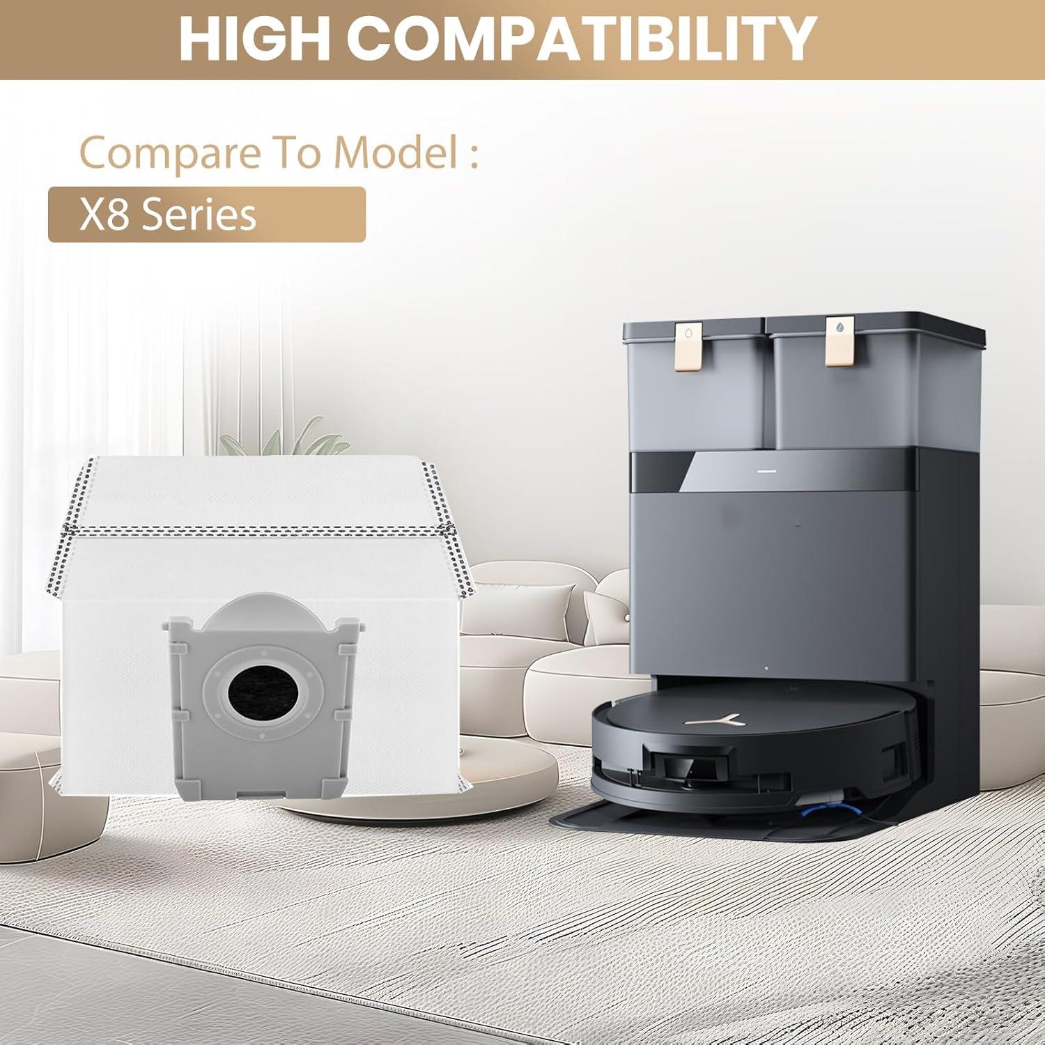 Paquete de 12 bolsas de polvo Rinakou para ECOVACS DEEBOT