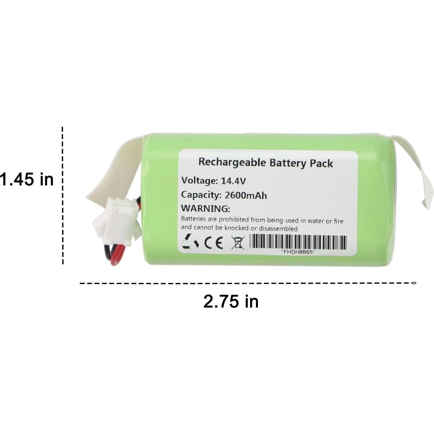 Batería 2600mAh 14.4V para Aspiradora Robot Lefant M210 M213