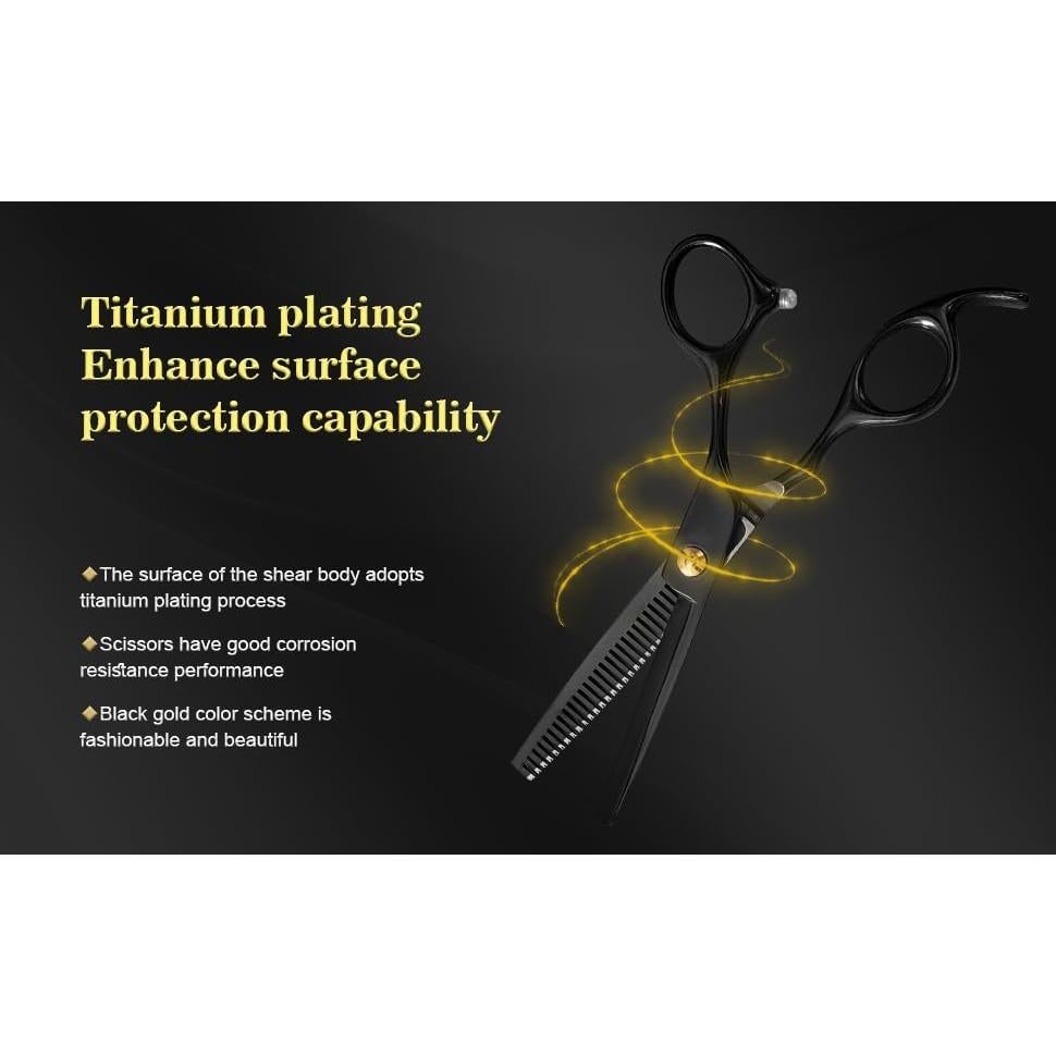 Juego de tijeras de peluquería Hecho.Ds 12 piezas profesional