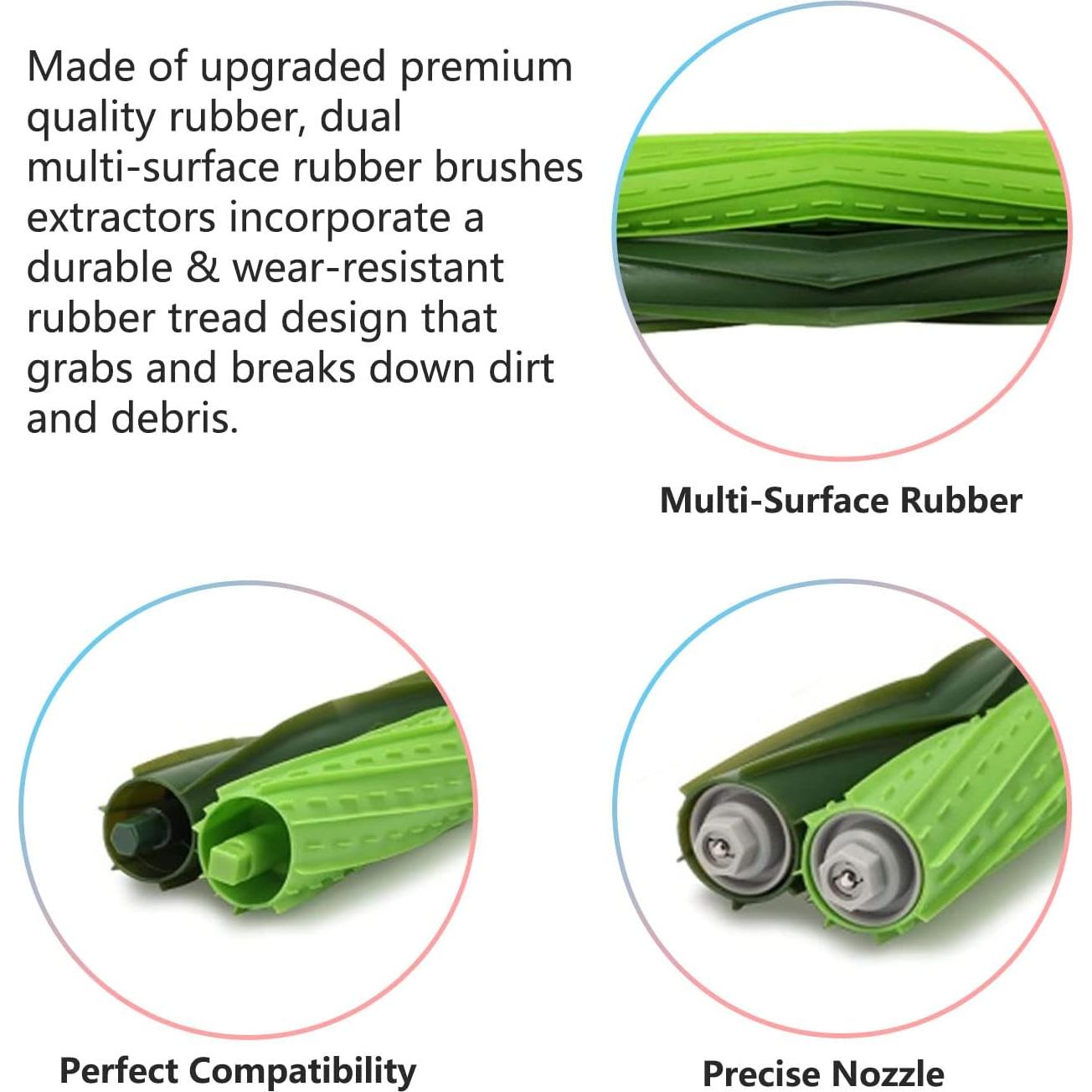 Kit de Repuestos YOKYON para iRobot Roomba i1 i3 i4 i5 i6 i7 J5 J6 J7 J9 - Filtros HEPA y Cepillos