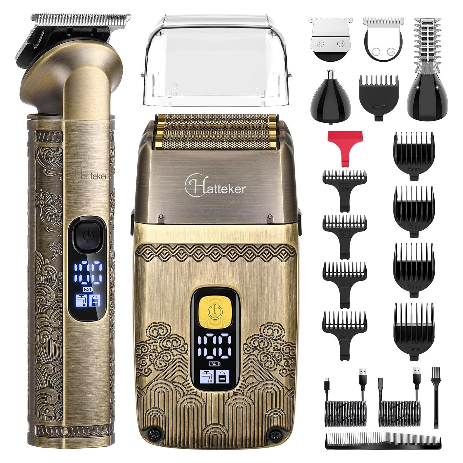 Cortadora de Cabello Hatteker HT-602 Inalámbrica 2 en 1