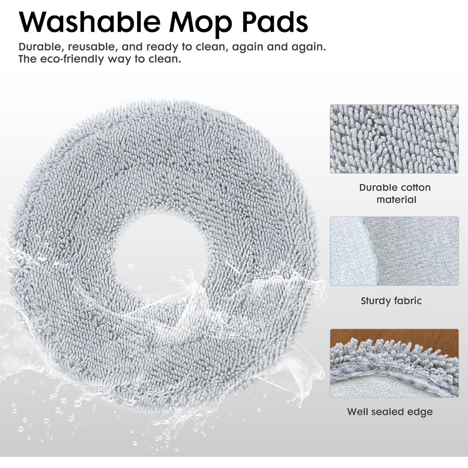 Repuestos Aspiradora Robot Extravis V5 - 4 Cepillos, 4 Paños, 4 Filtros HEPA