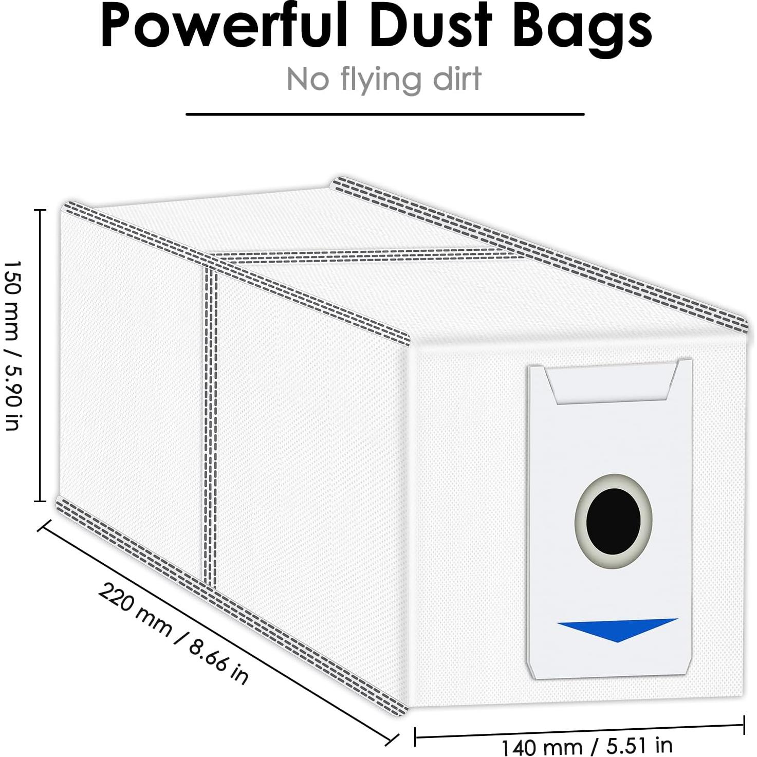 Bolsas de Repuesto para Polvo LemonRunRun T30 Omni - 6 Piezas