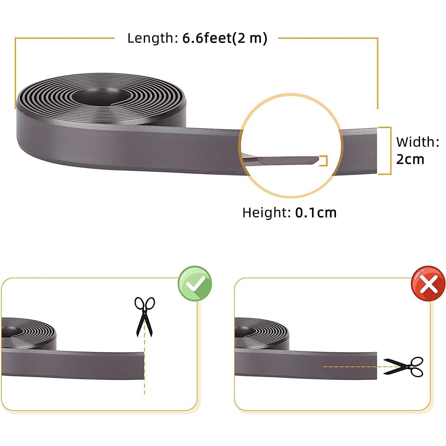 Tikom Boundary Stripes for Robot Vacuum G8000 Max, G8000 and G8000 Pro 6.6ft*2 (2m*2)