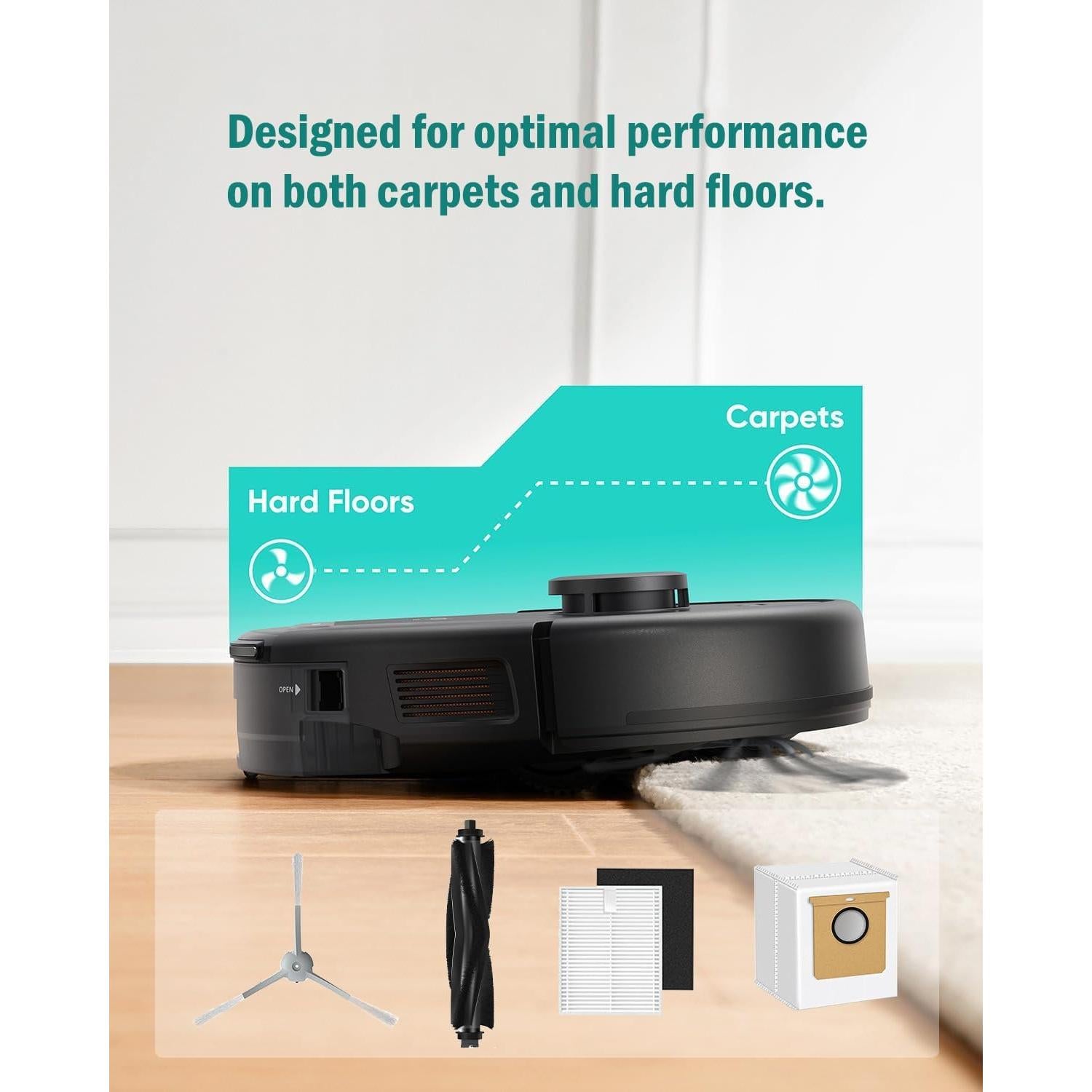 Kit de Repuesto para Aspiradora eufy L60/L50 - 8 Cepillos, 4 Filtros