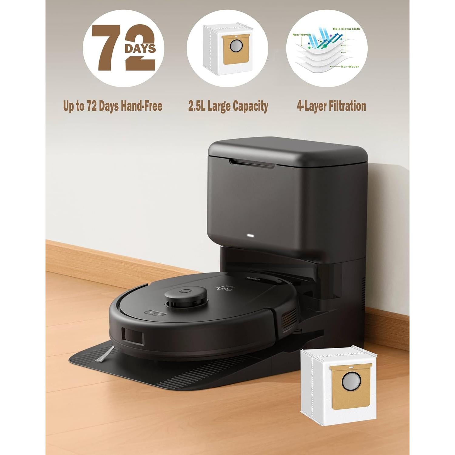 Kit de Repuesto para Aspiradora eufy L60/L50 - 8 Cepillos, 4 Filtros