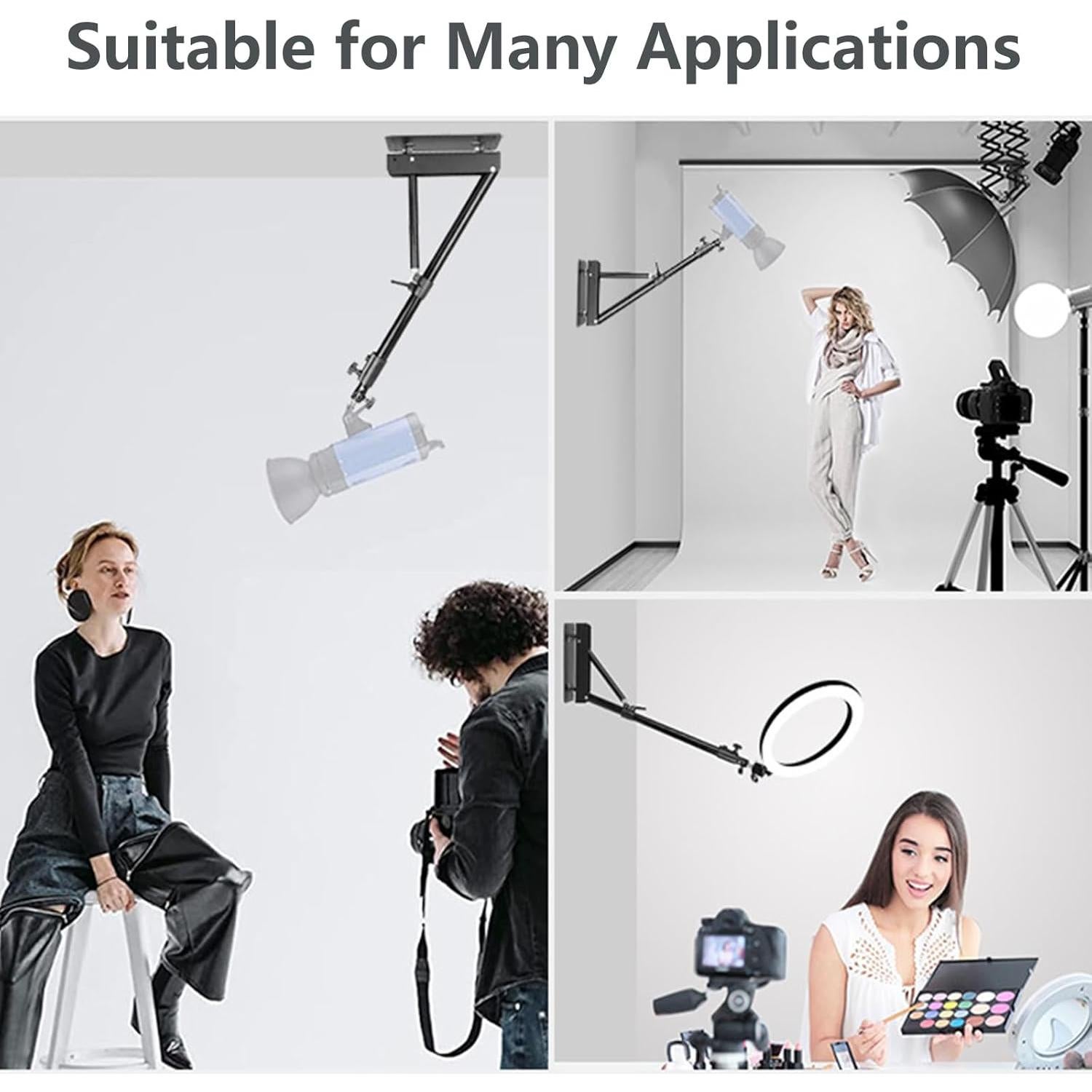 Soporte de Pared para Luz de Anillo ITOTIN 135cm Ajustable