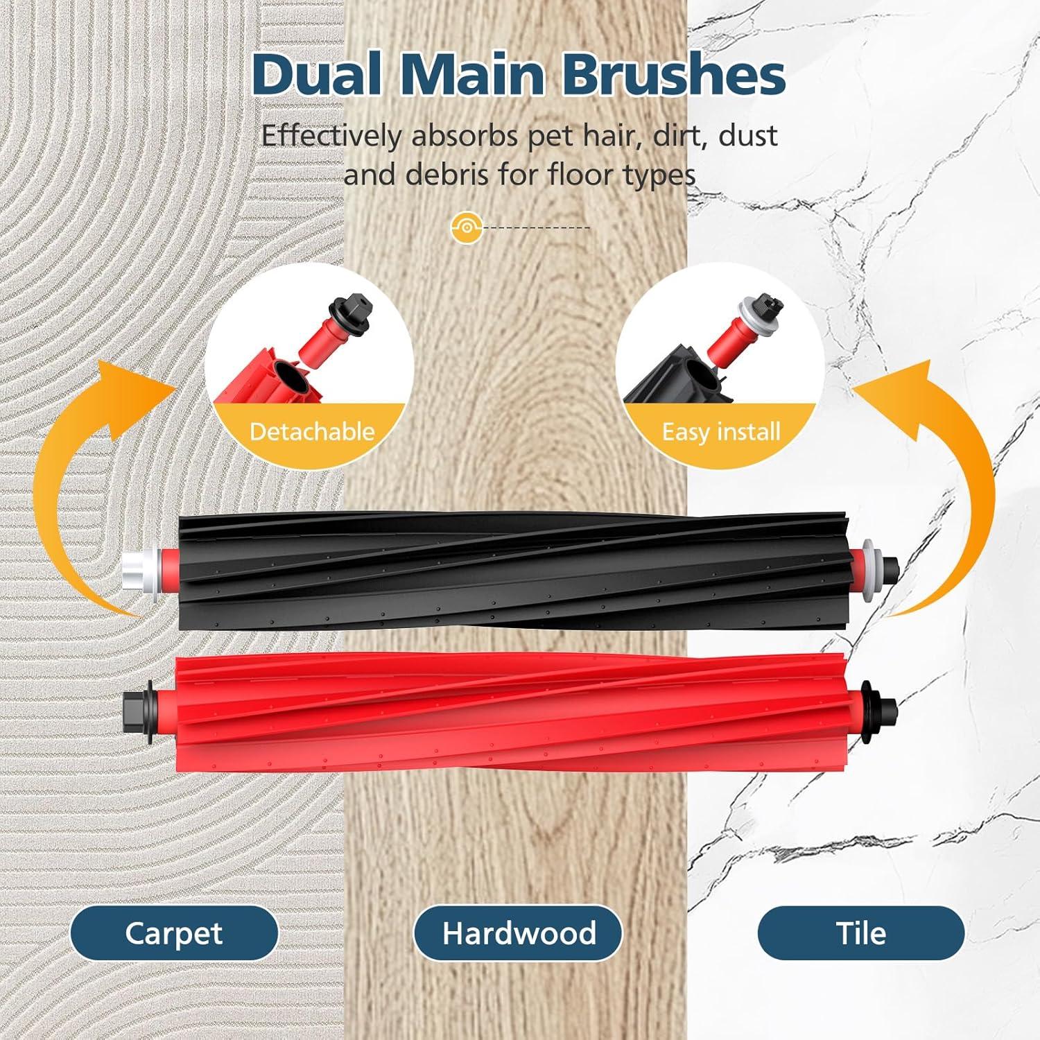 Kit de Repuestos 24 Piezas para Roborock Qrevo Master/Slim