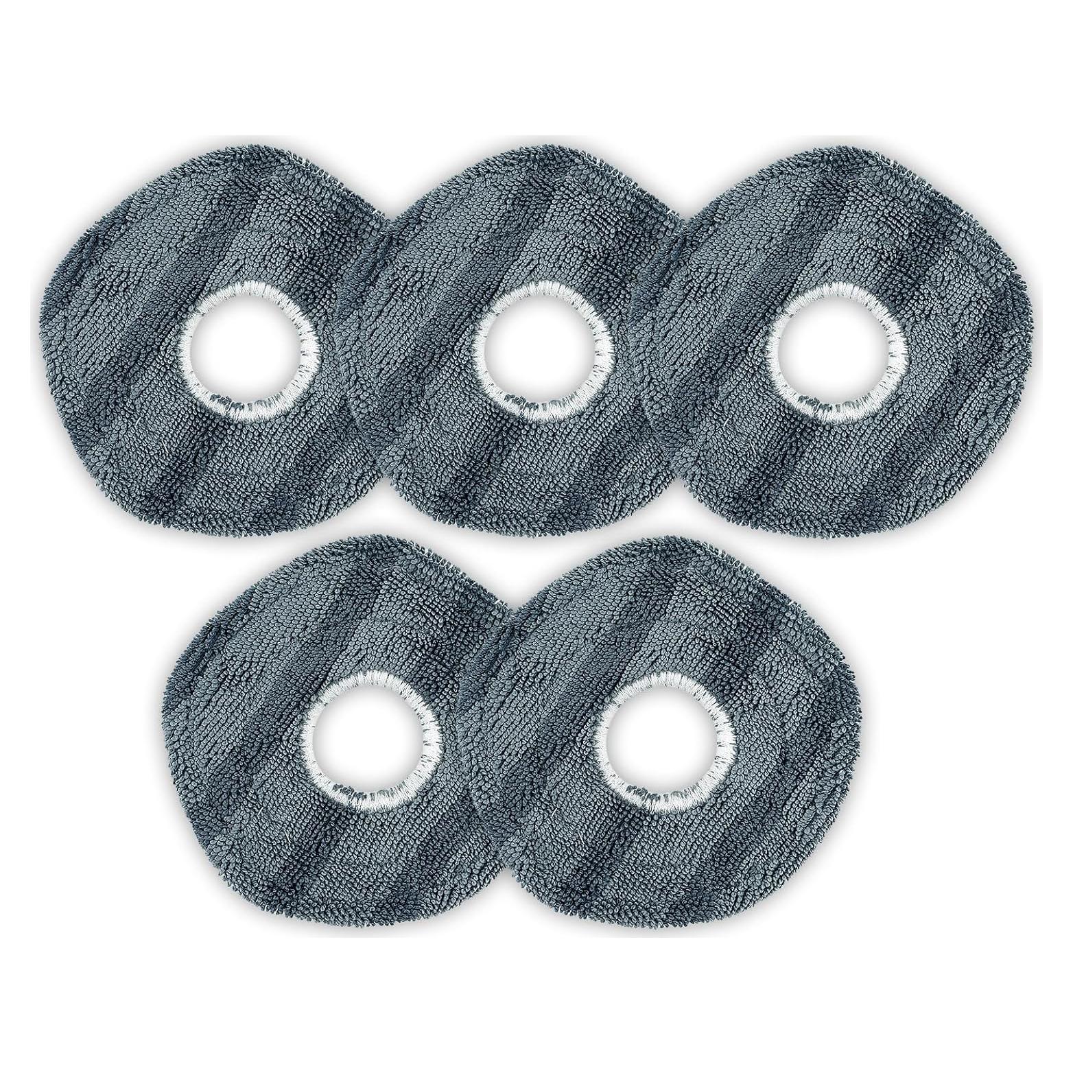 (5 Pack) X10 Pro Omni Replacement Mop Pads for Eufy X10 Pro Omni Robot Vacuum Cleaner, Washable Reusable Replacement Mop Cloths, Mop Pad Accessories Kit, Premium Microfiber