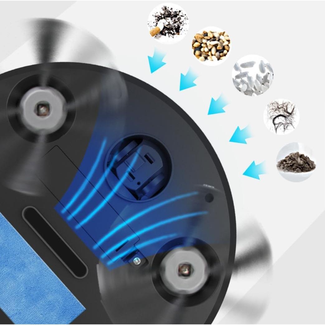 Robot Aspirador Automático 3 en 1 ALisasin USB 22.86cm