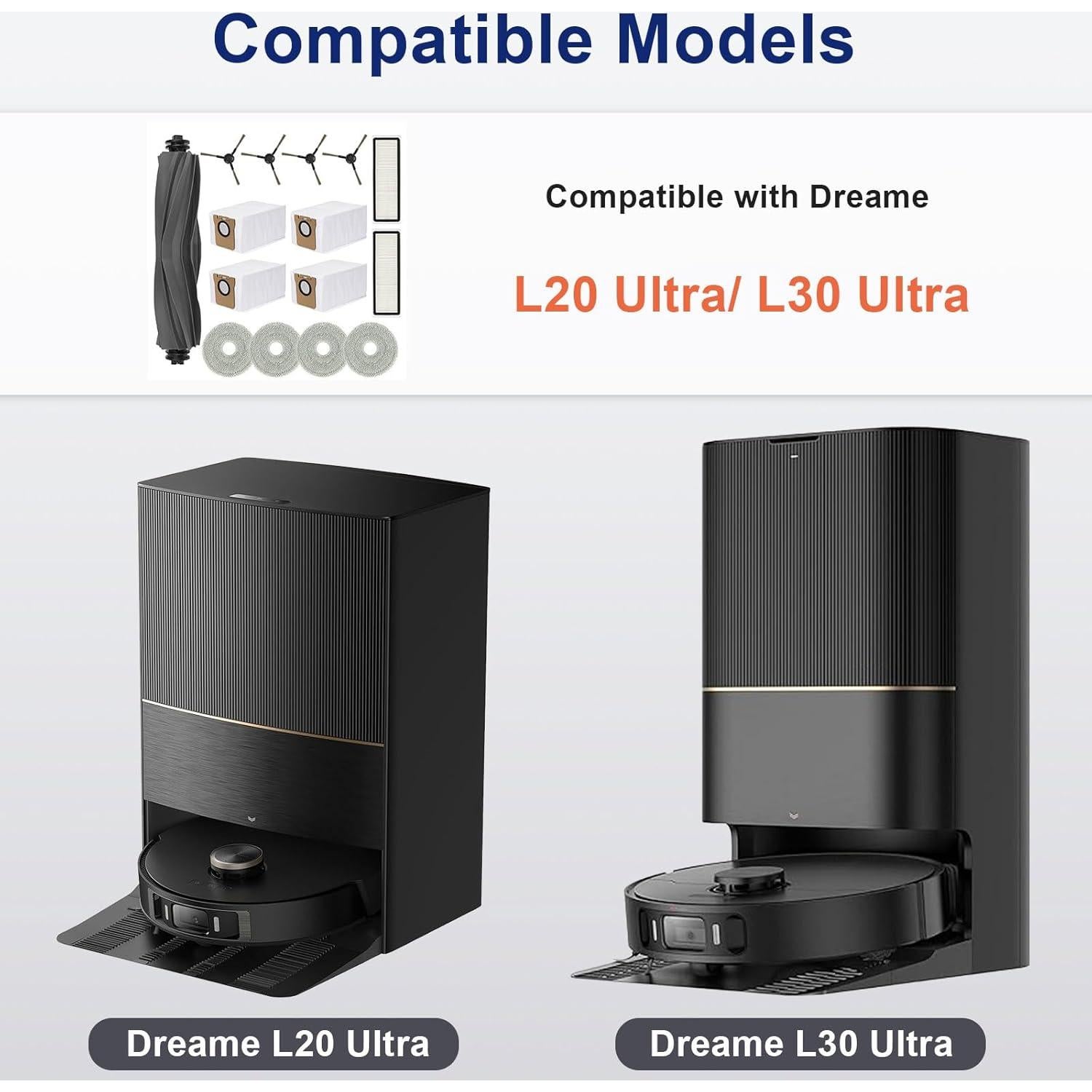 Kit de Accesorios 15 PCS para Aspiradora Robot Dreame L20/L30