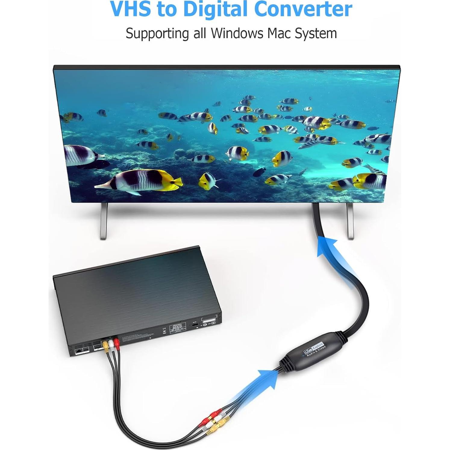 Convertidor de VHS a Digital Amtake D-VICT-XK USB 2.0