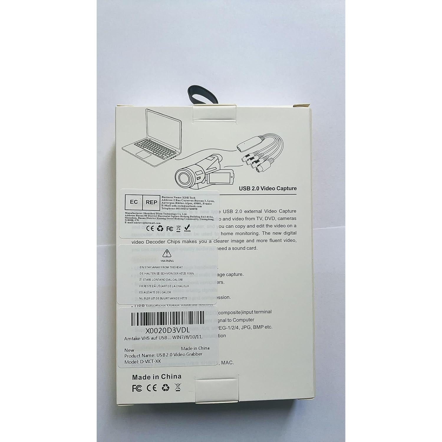 Convertidor de VHS a Digital Amtake D-VICT-XK USB 2.0