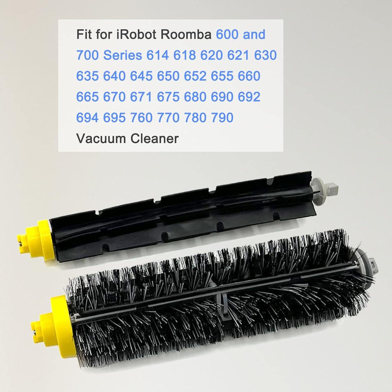 Cepillo de Reemplazo CauYien para iRobot Roomba 600 y 700 - 3 Juegos